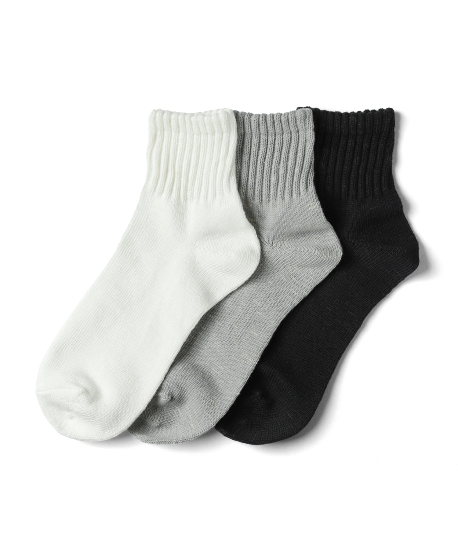 2P PILE SOCKS【BK×BK】