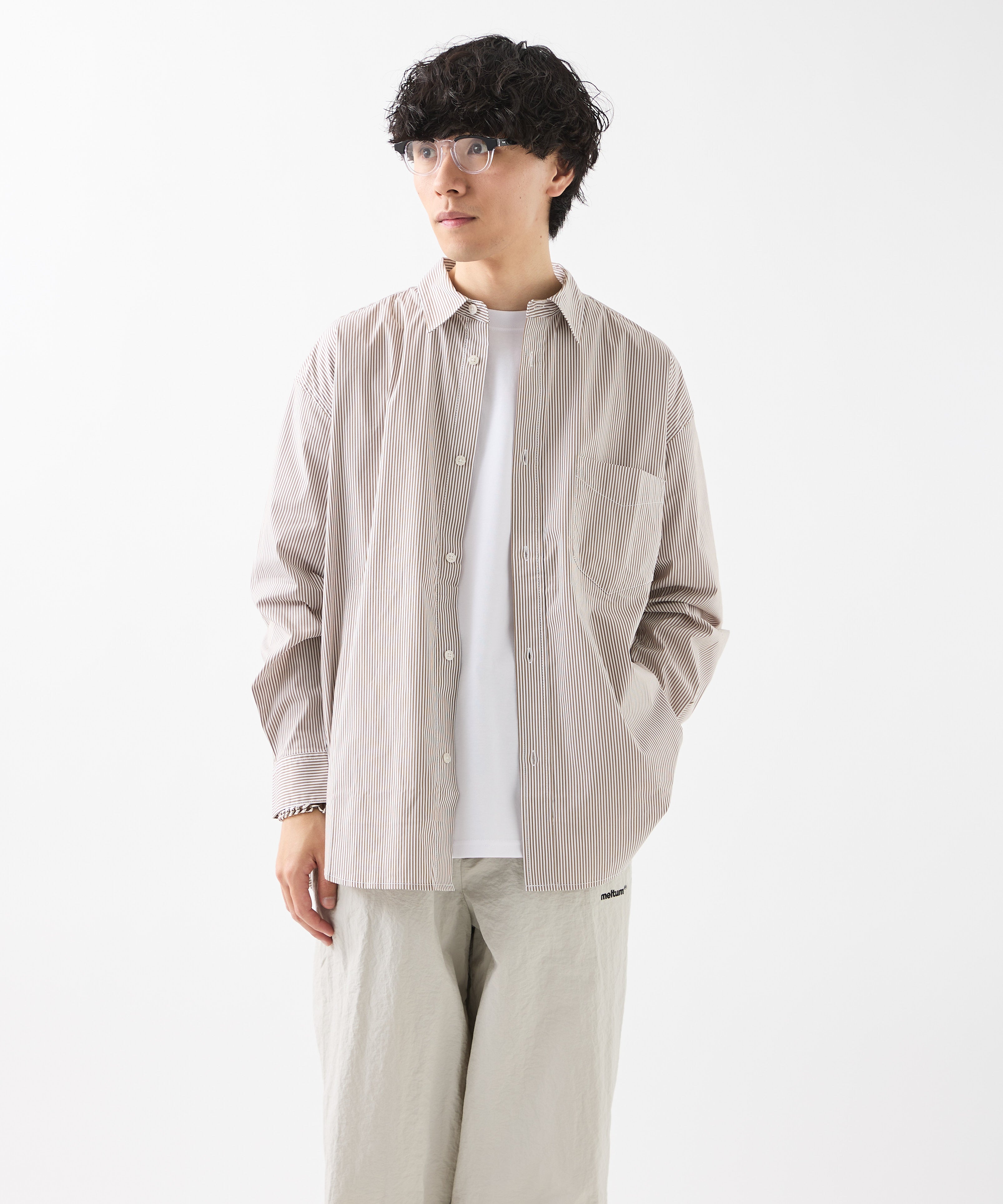 LOOSE STRIPE SHIRT L/S