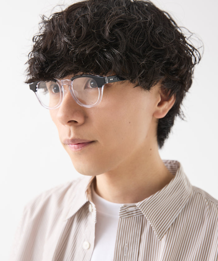 KANEKO OPTICAL × meltum EYEWEAR BLACK×CLEAR