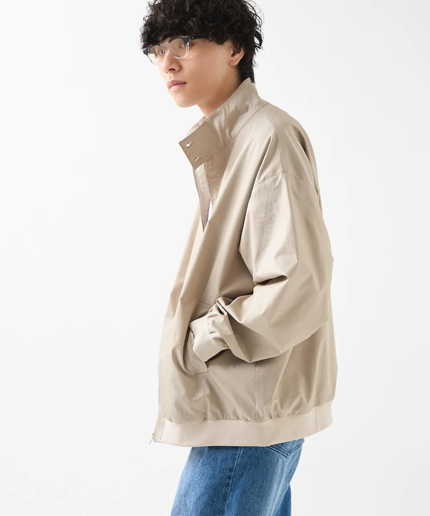 NYLON HARRINGTON JACKET