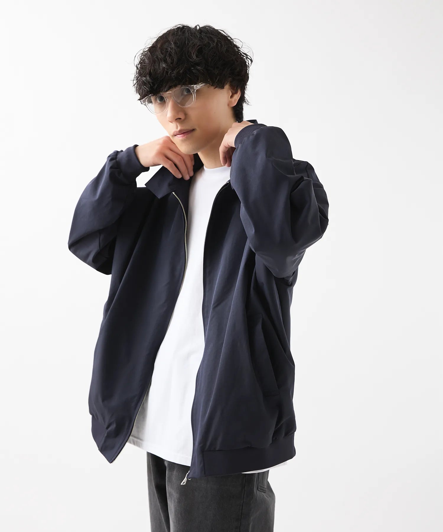 NYLON HARRINGTON JACKET