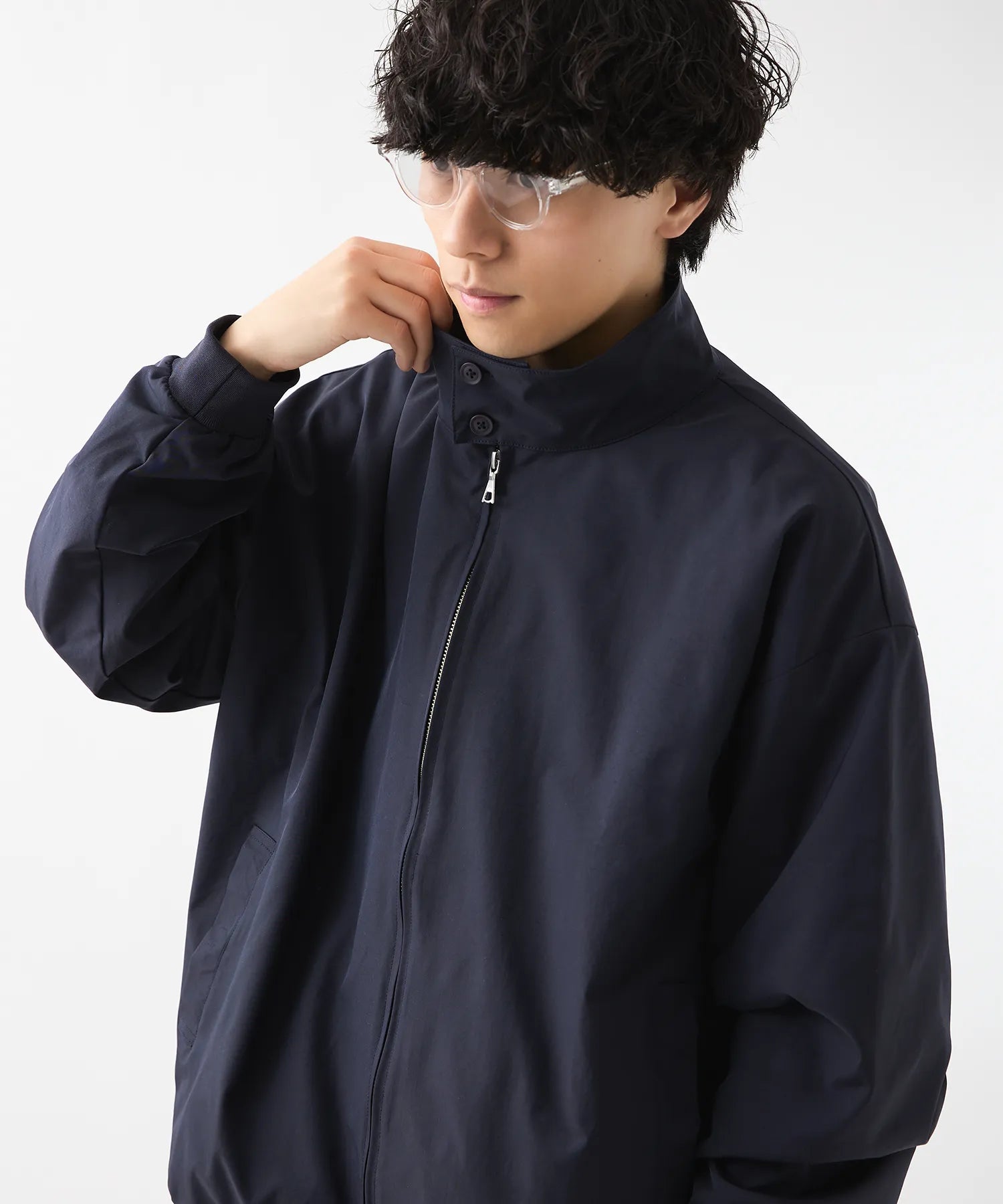 NYLON HARRINGTON JACKET