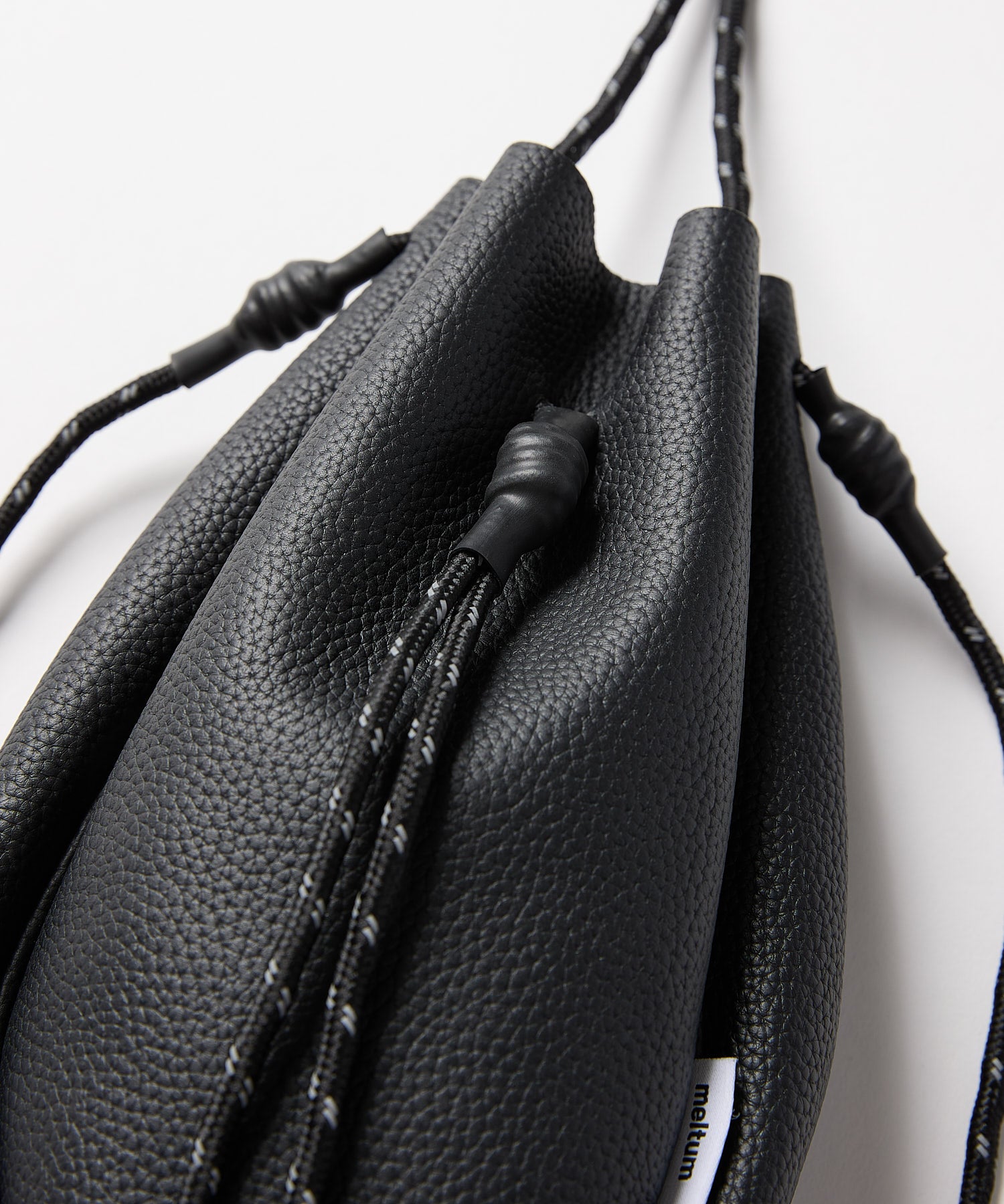 【2025.9.12 FRI 18:00~ IN STOCK】LEATHER DRAWSTRING BAG