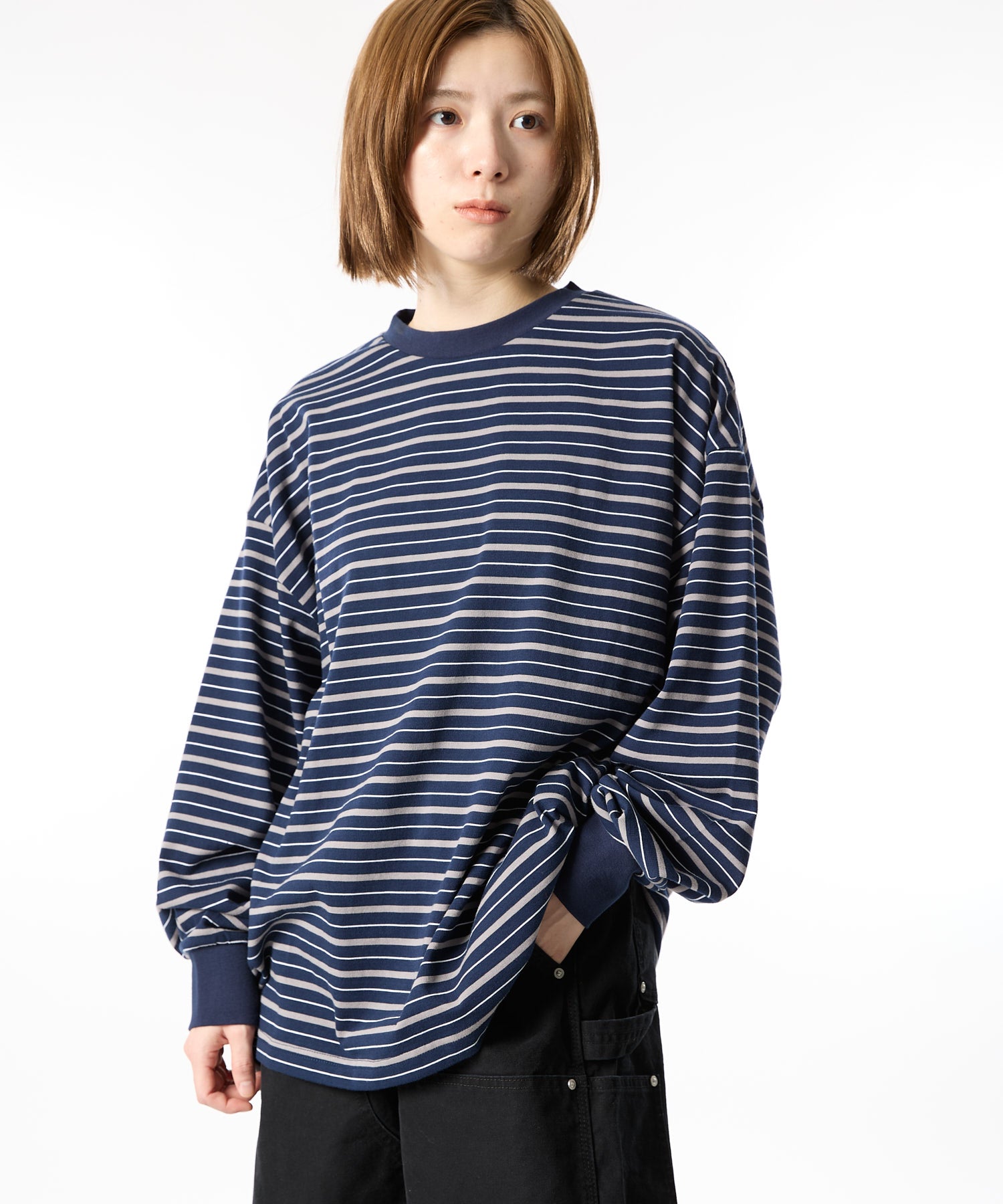 【2025.9.12 FRI 18:00~ IN STOCK】MULTI BORDER L/S TEE
