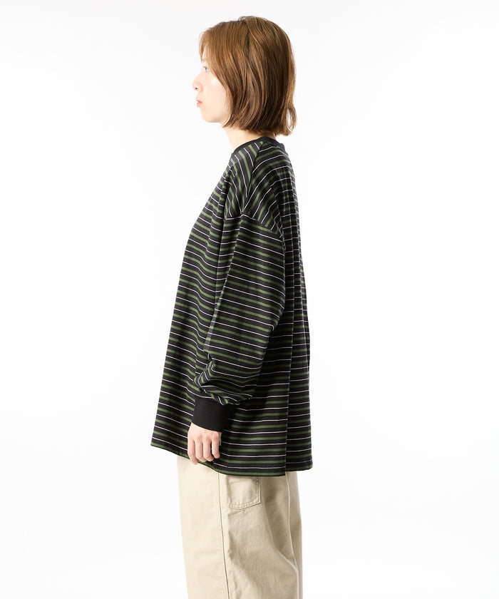 MULTI BORDER L/S TEE