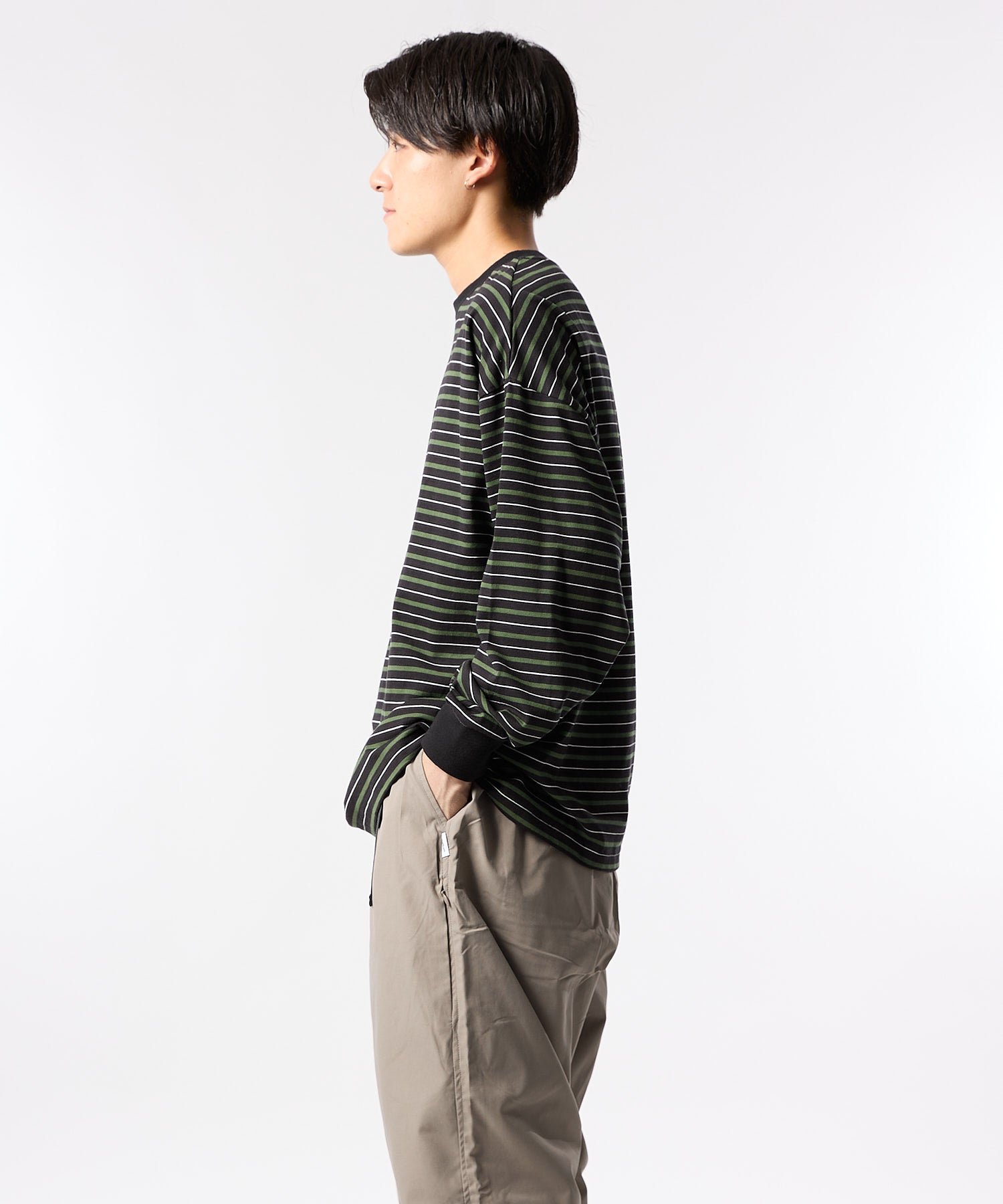 MULTI BORDER L/S TEE