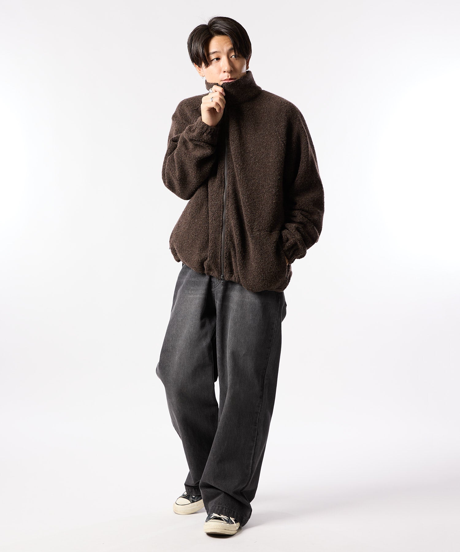 BOUCLE ZIP BLOUSON