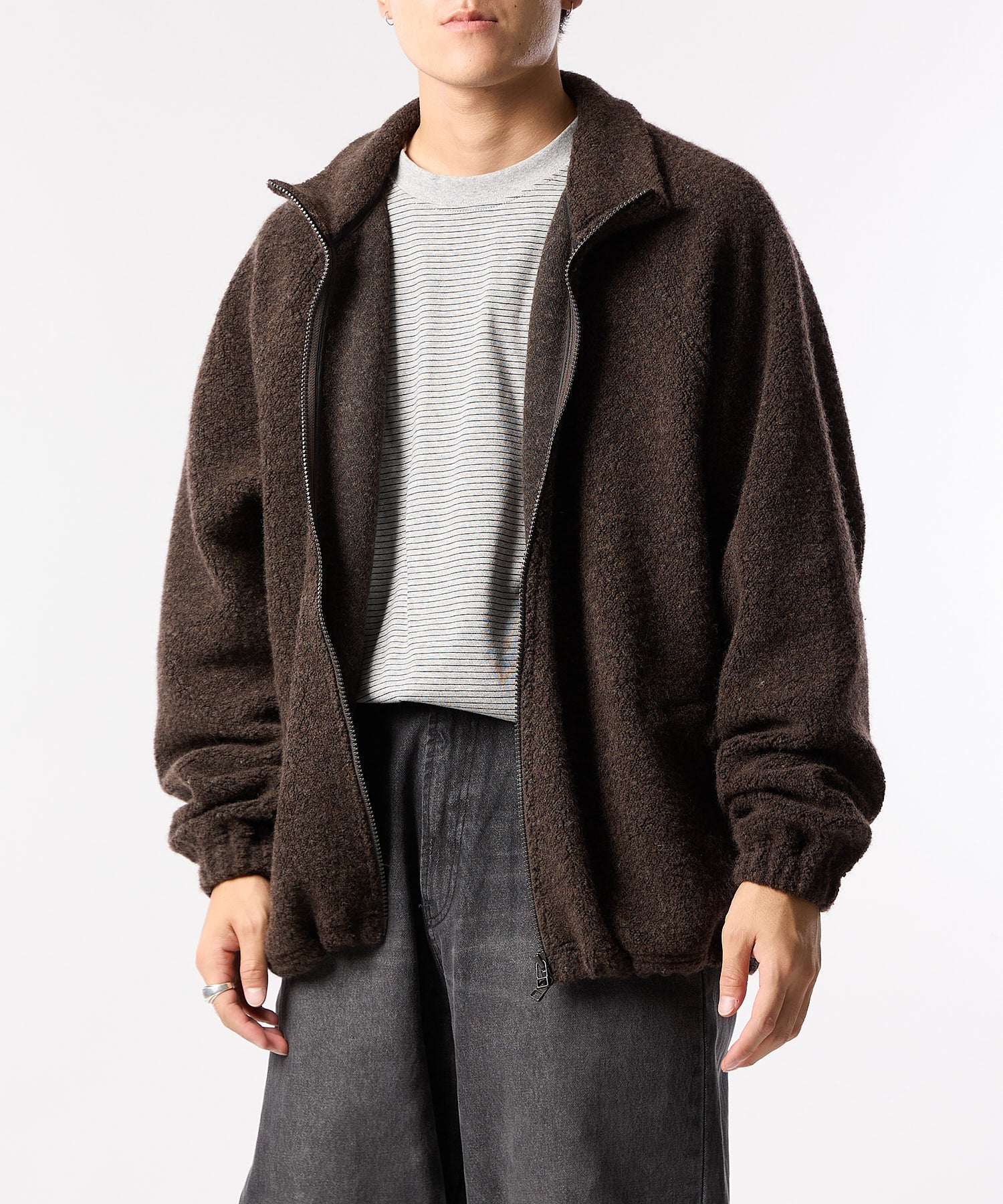 BOUCLE ZIP BLOUSON