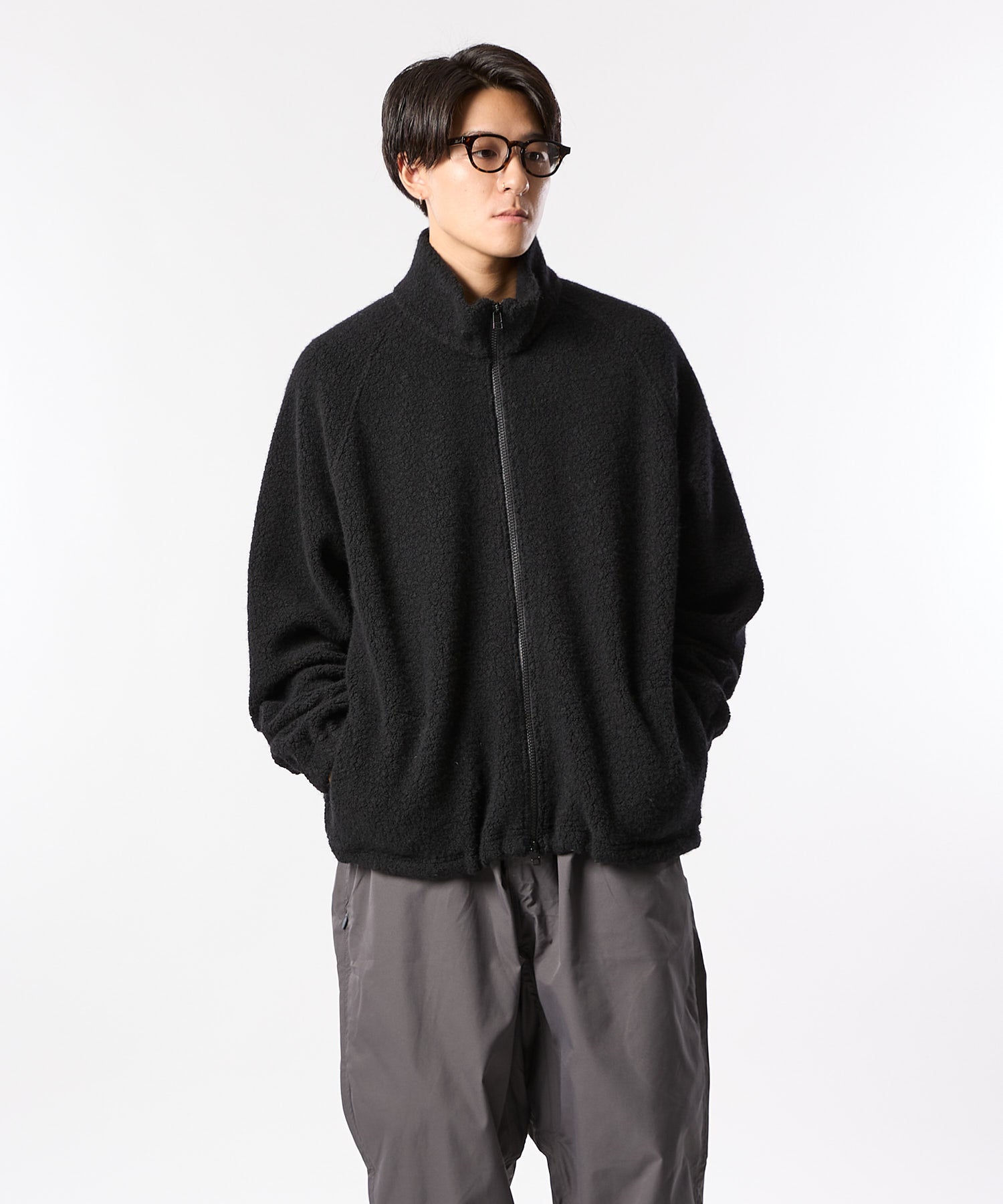 BOUCLE ZIP BLOUSON