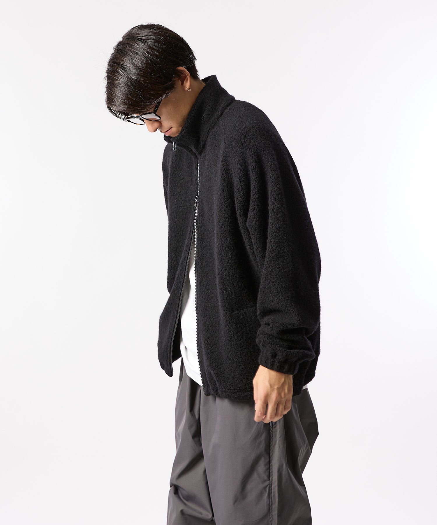 BOUCLE ZIP BLOUSON