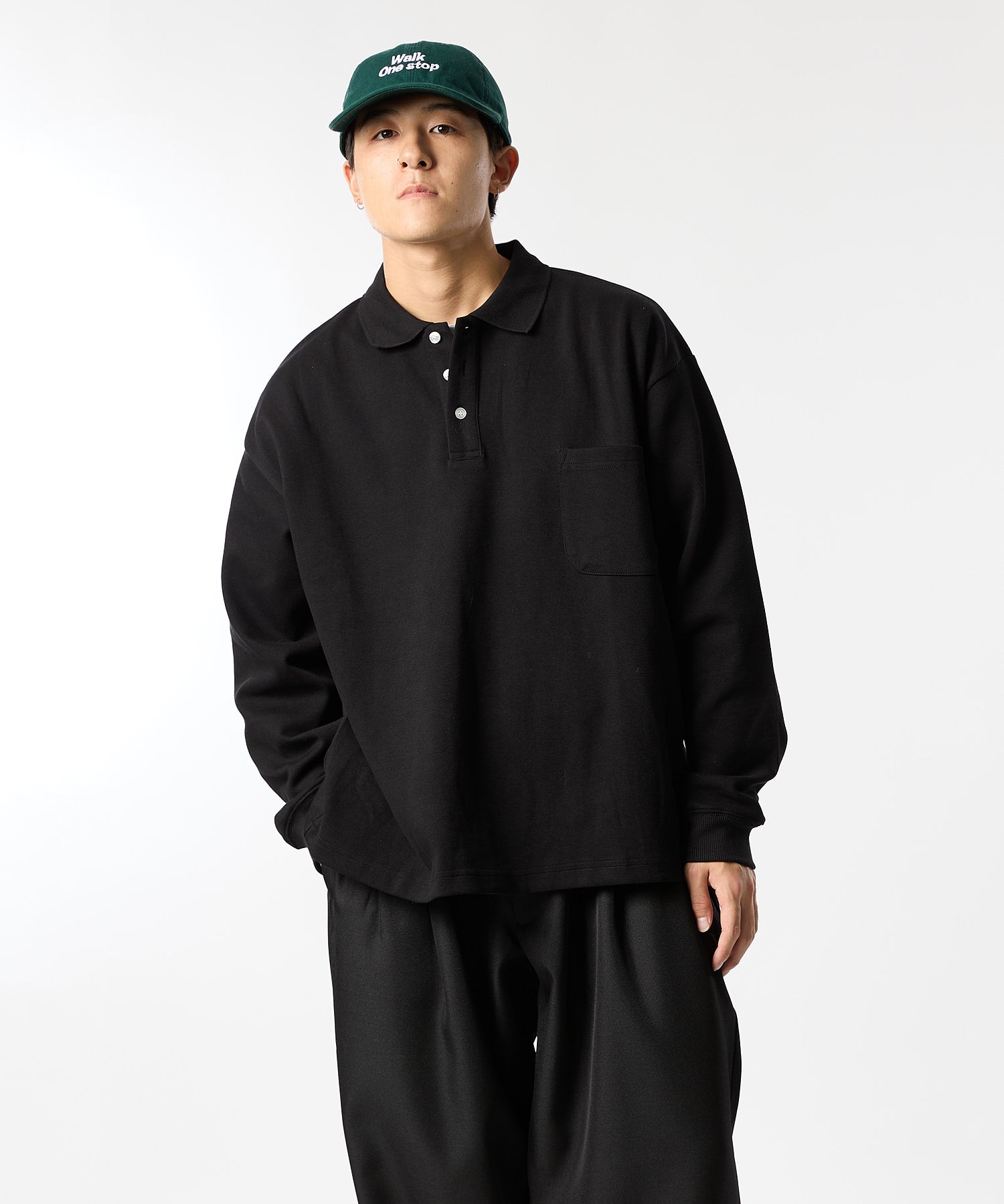 【10.8 WED 12:00~ IN STOCK】SWEAT POLO L/S