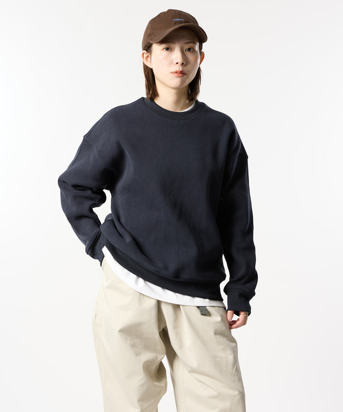 加厚华夫格长袖T恤