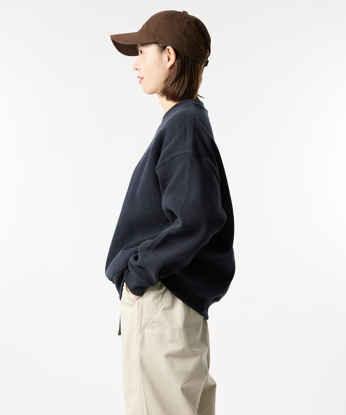 加厚华夫格长袖T恤