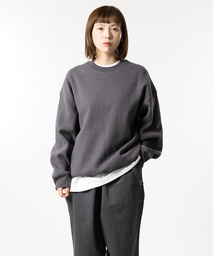 加厚华夫格长袖T恤