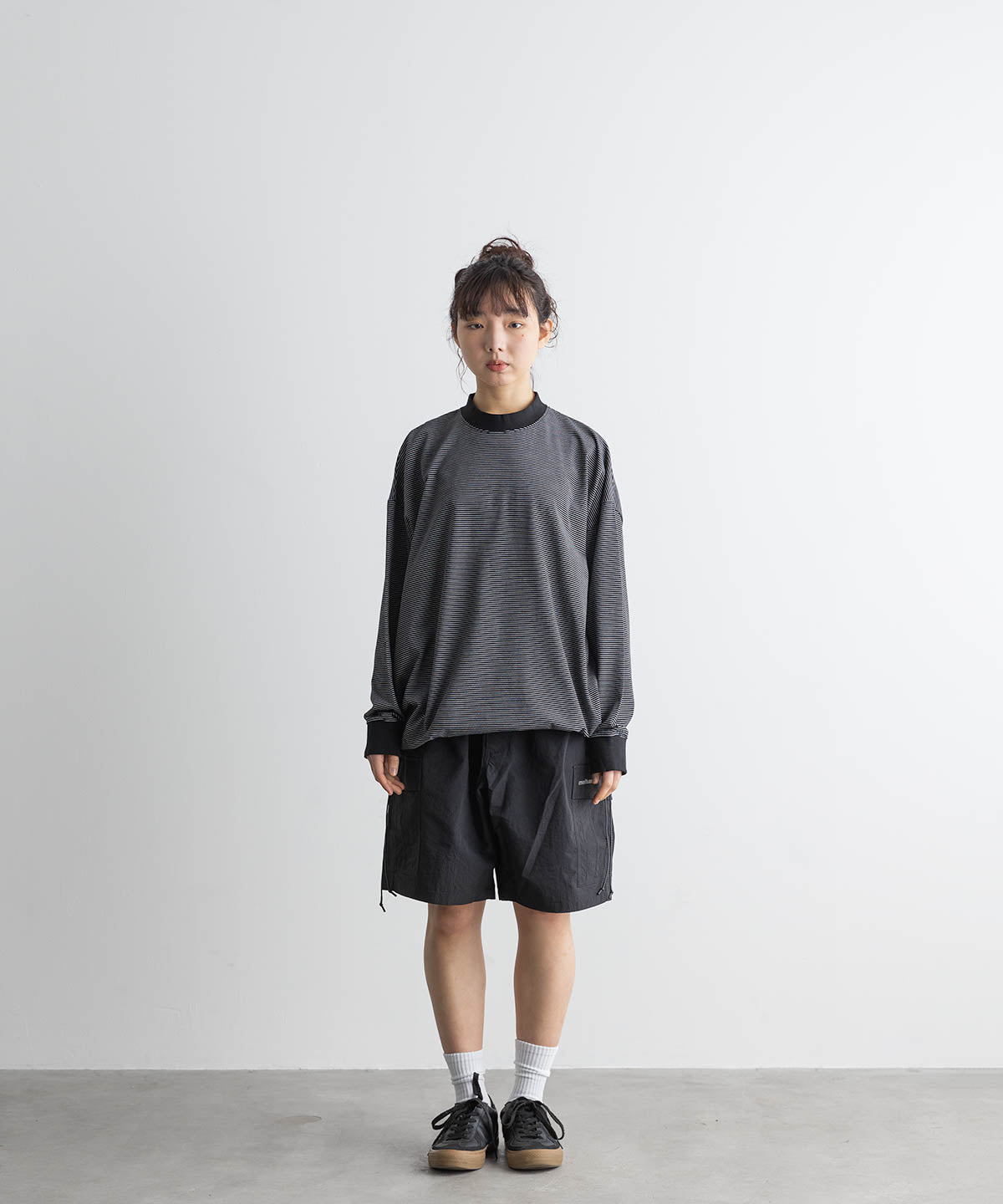 BORDER BALLOON TEE L/S