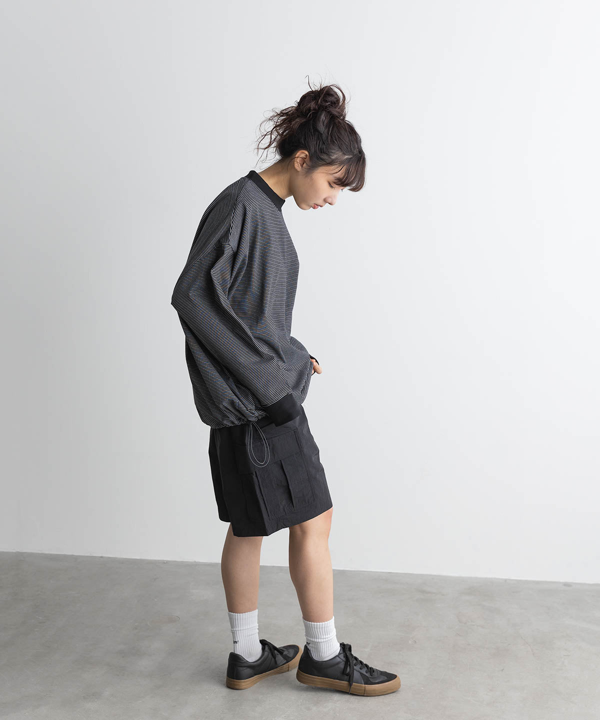 BORDER BALLOON TEE L/S