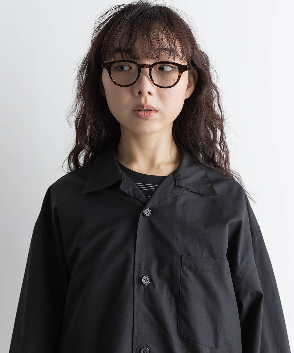 THOMAS MASON OPEN COLLAR SHIRT