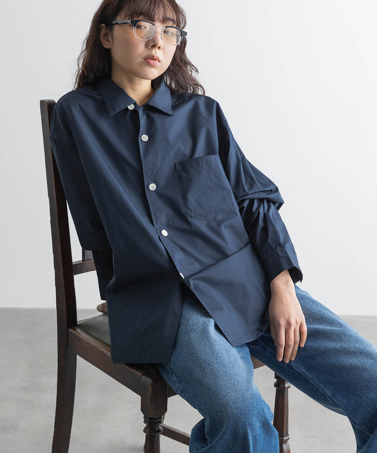 THOMAS MASON OPEN COLLAR SHIRT