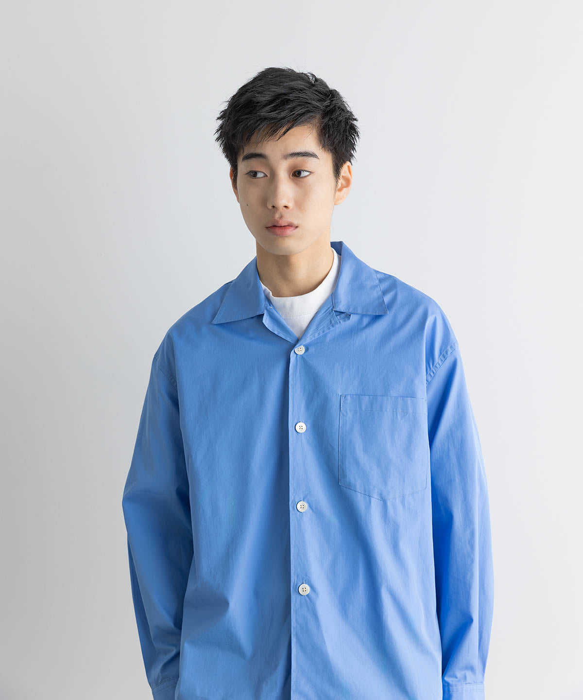 RHC Ron Herman THOMAS MASONのオープンカラー長袖シャツ THOMAS MASON OPEN COLLAR SHIRT