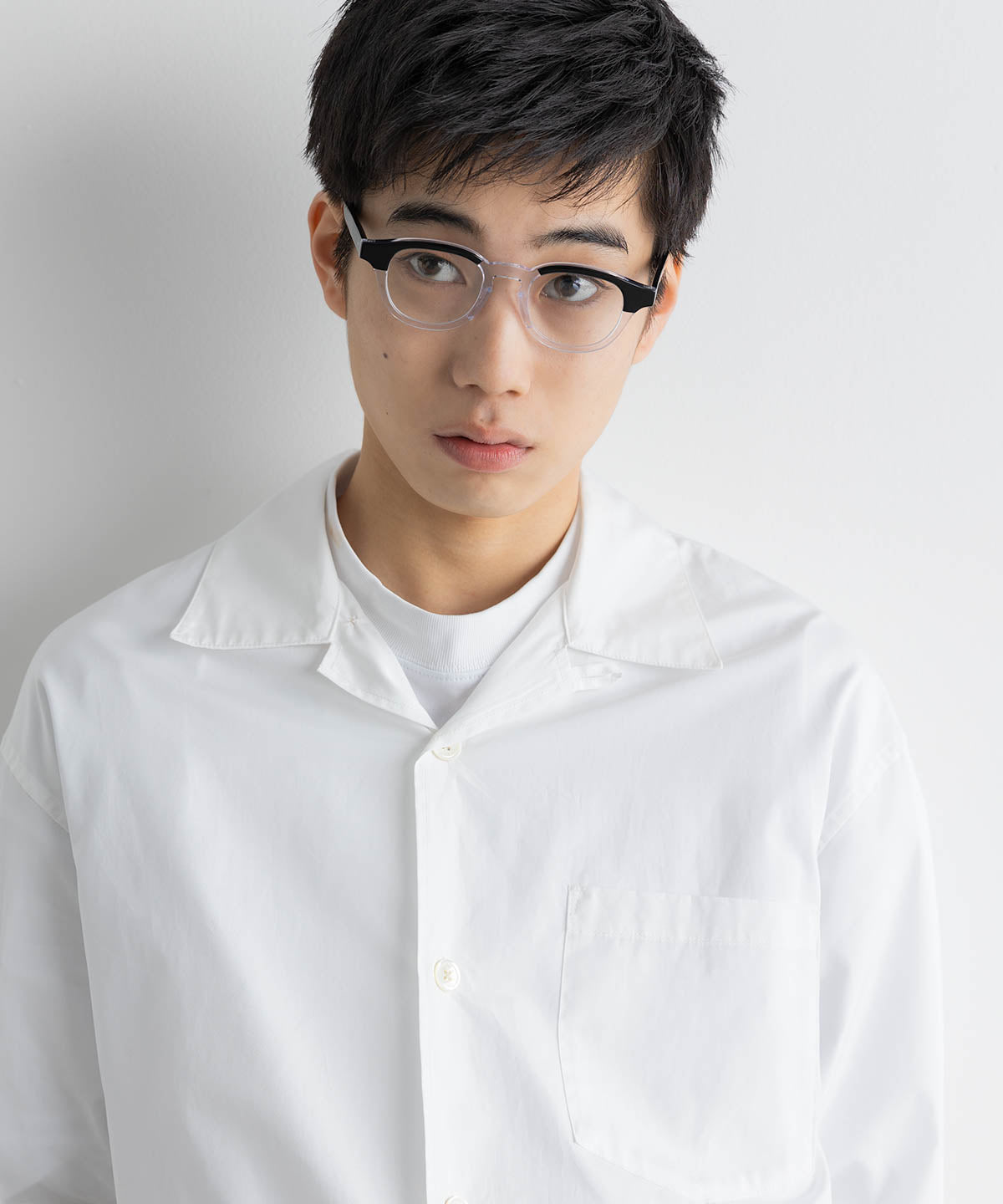 KANEKO OPTICAL × meltum 眼镜 黑色×透明