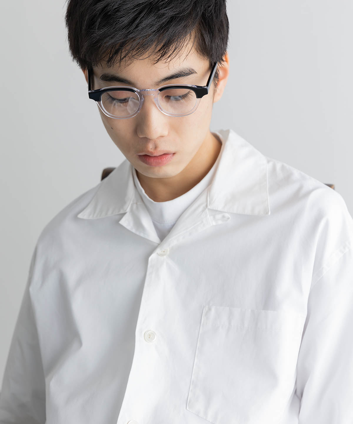 KANEKO OPTICAL × meltum 眼镜 黑色×透明