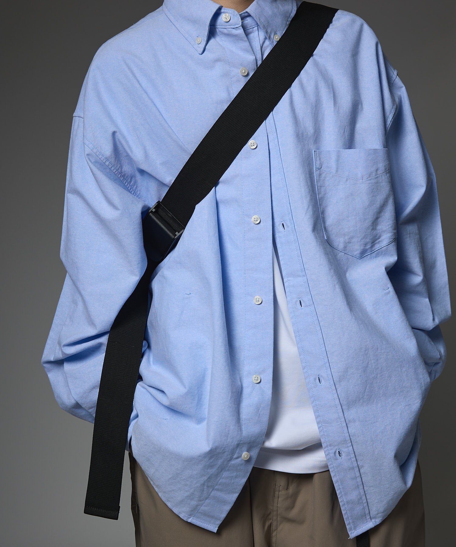 LEATHER MESSENGER BAG(M)