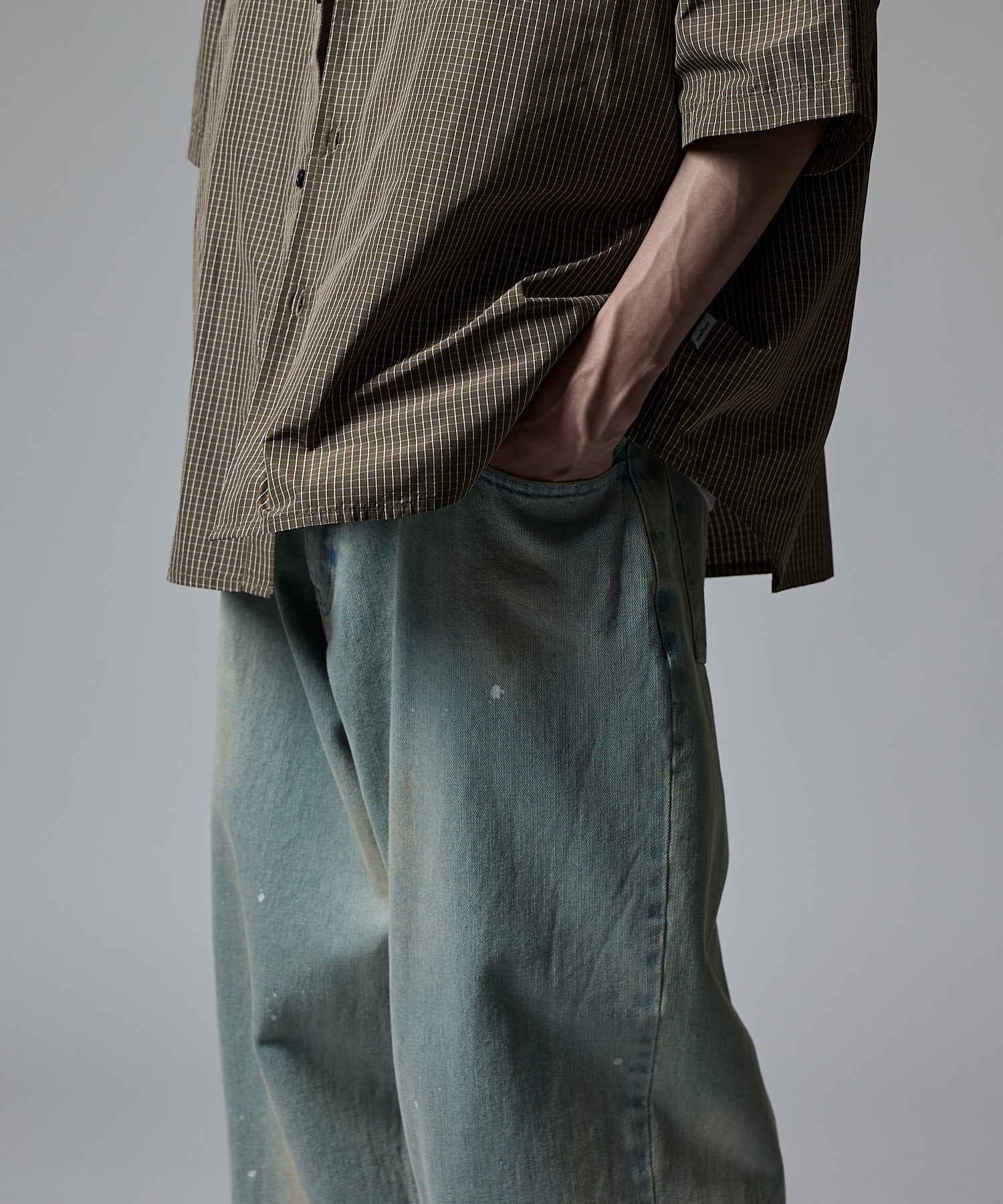 BAGGY DENIM VINTAGE DYED