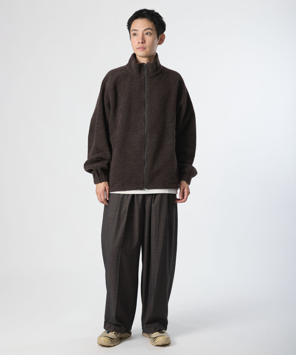 BOUCLE ZIP BLOUSON