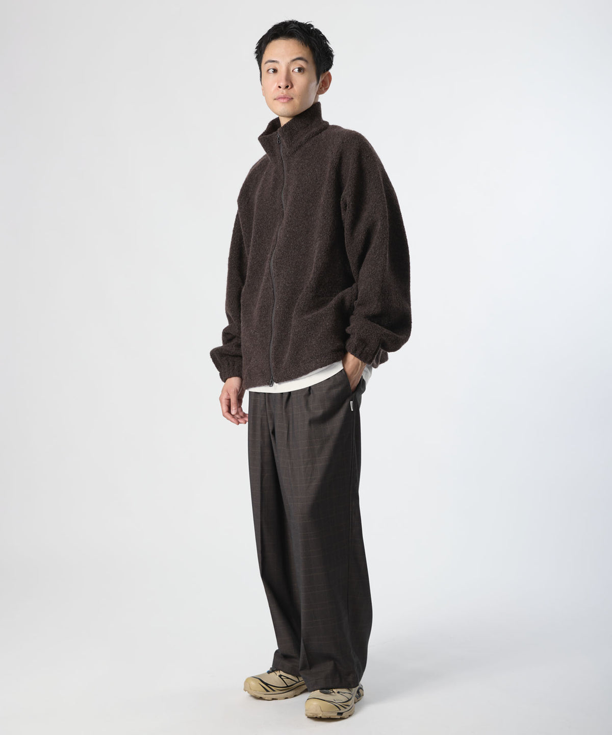 BOUCLE ZIP BLOUSON