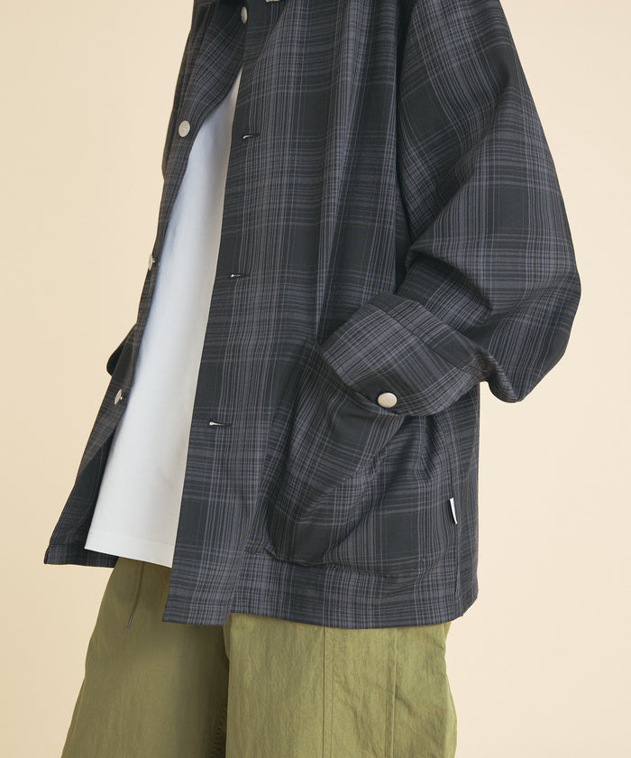 OMBRE CHECK COVERALL JACKET