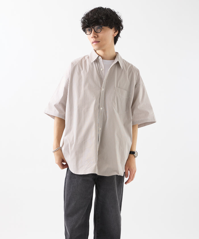 LOOSE STRIPE SHIRT S/S