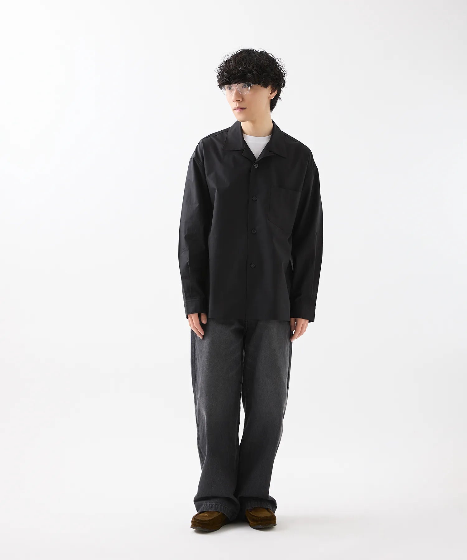 THOMAS MASON OPEN COLLAR SHIRT
