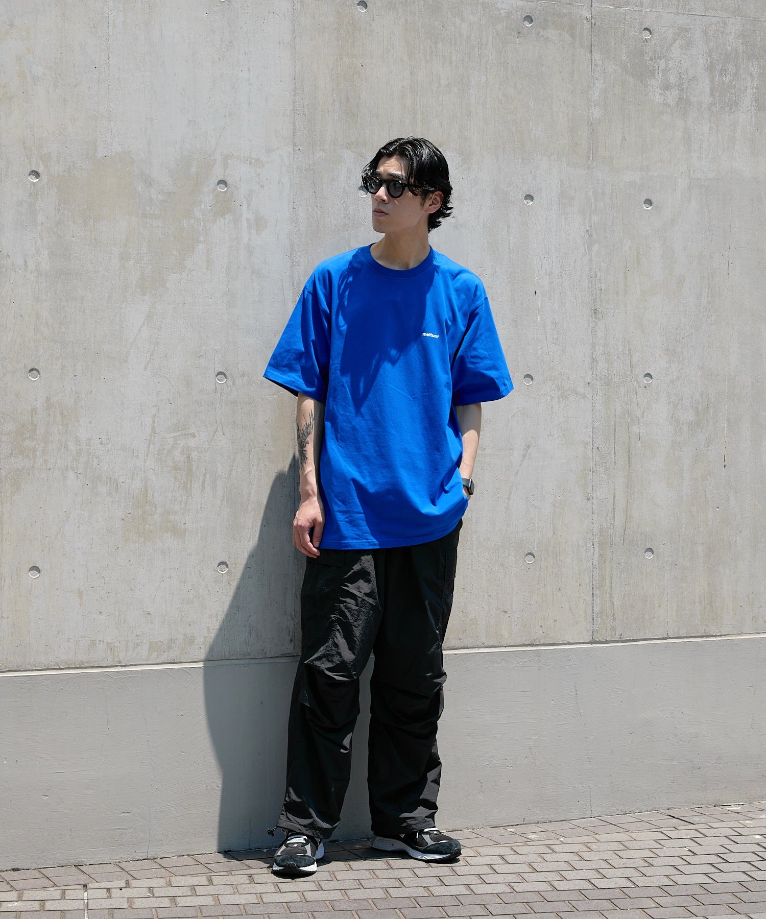 SOUVENIR TEE S/S【BLUE】