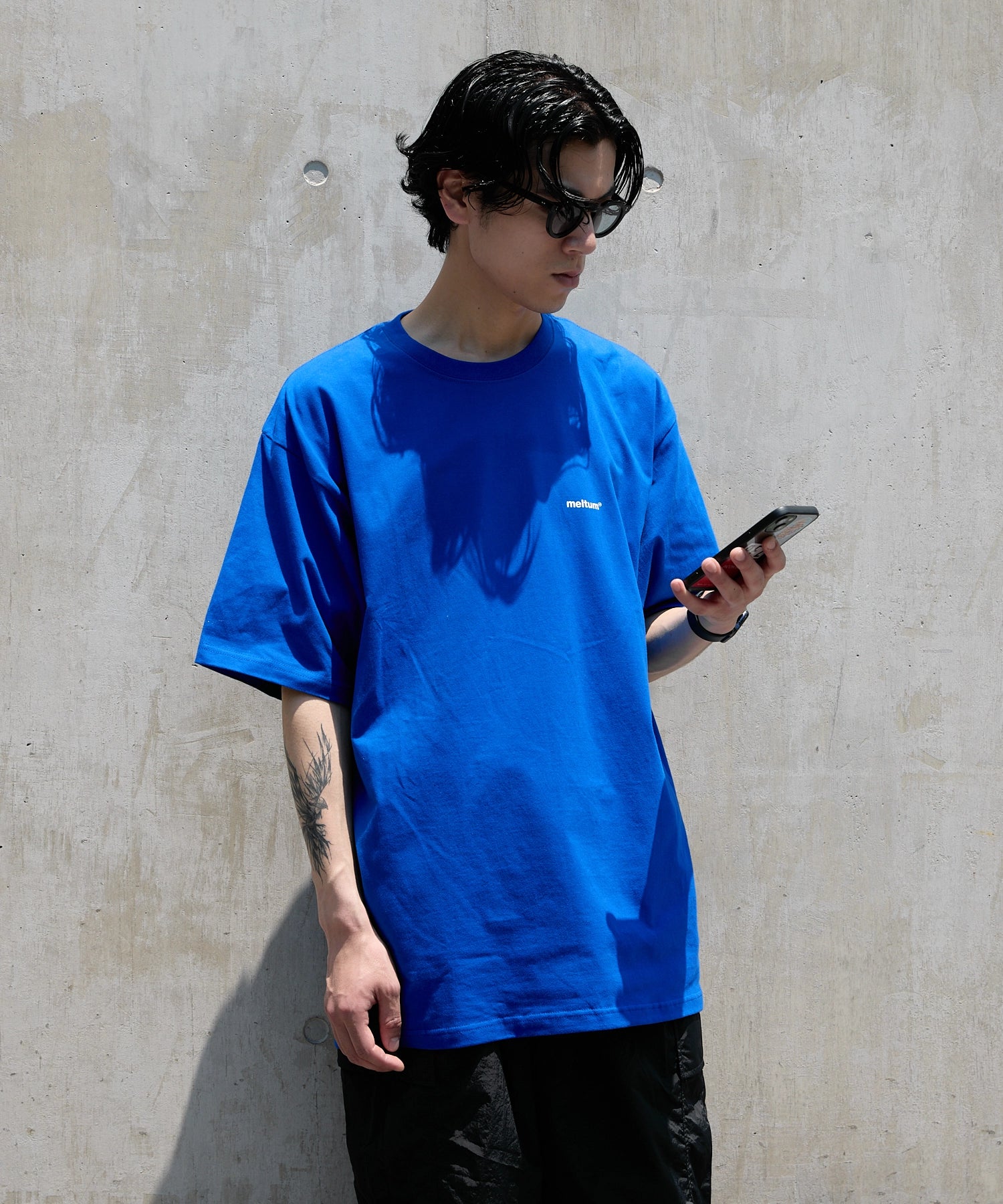 SOUVENIR TEE S/S【BLUE】