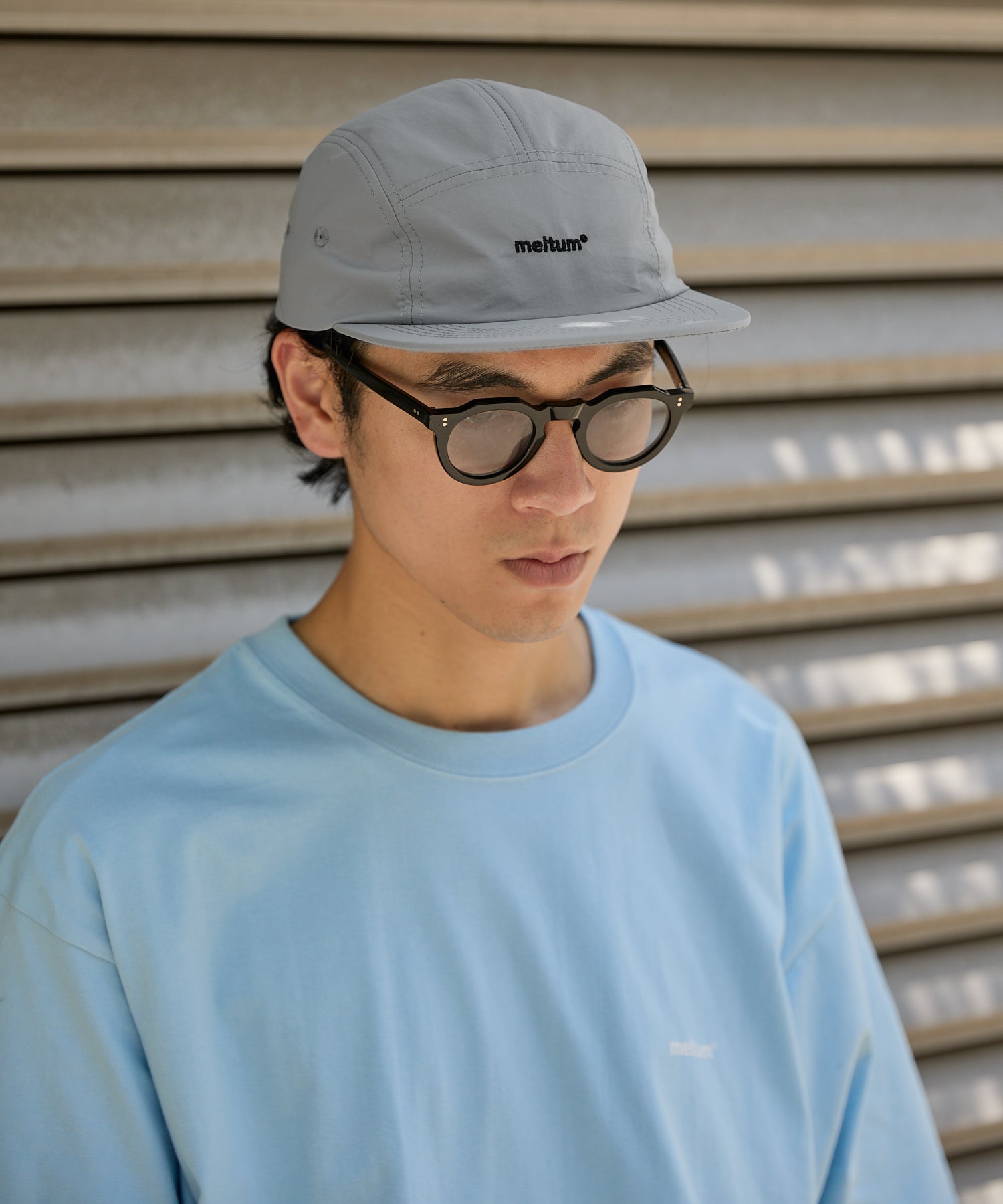 EMBROIDERY LOGO CAP【GREY】