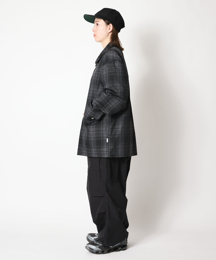OMBRE CHECK COVERALL JACKET