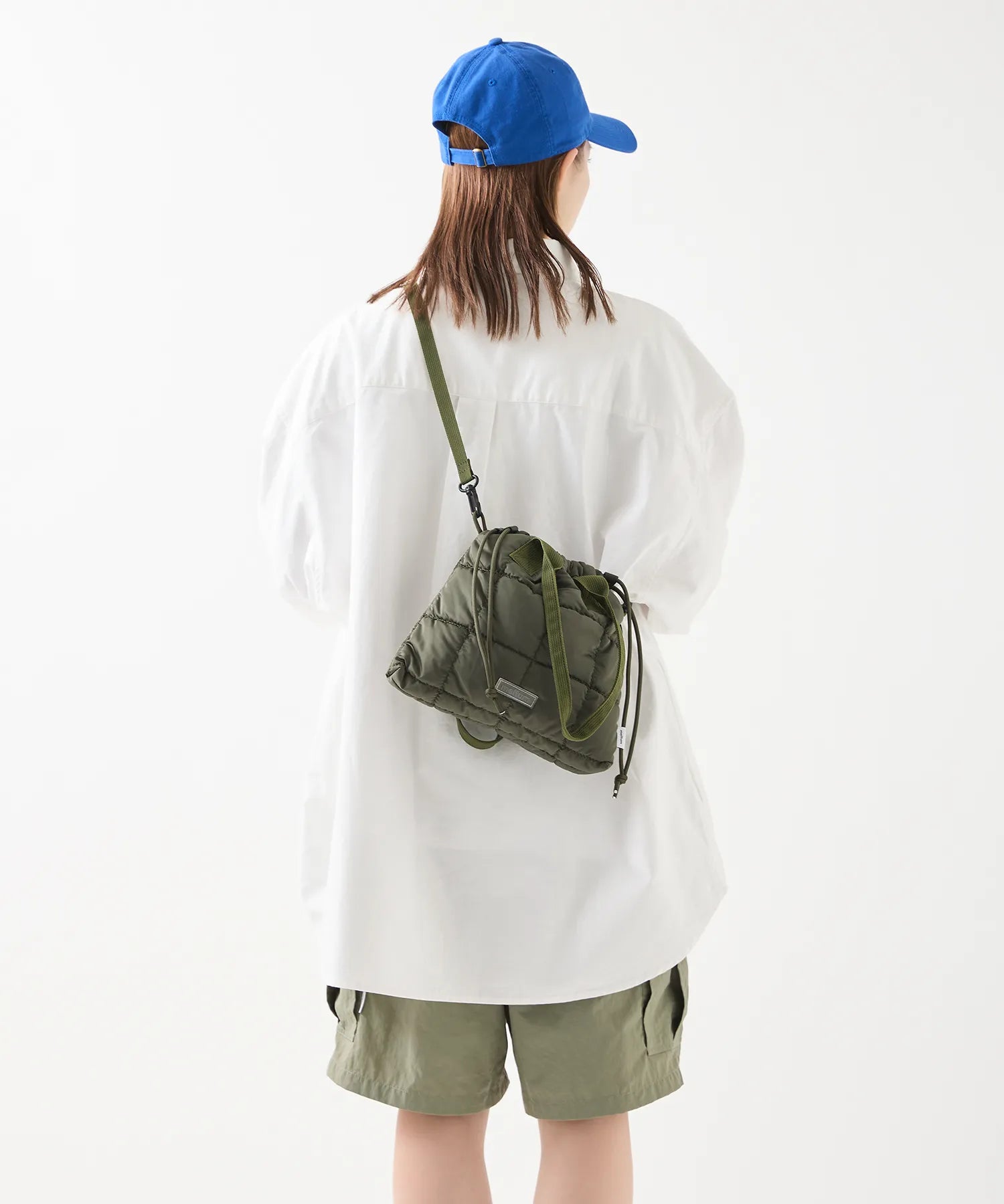 QUILT SHOULDER POUCH [BLACK]