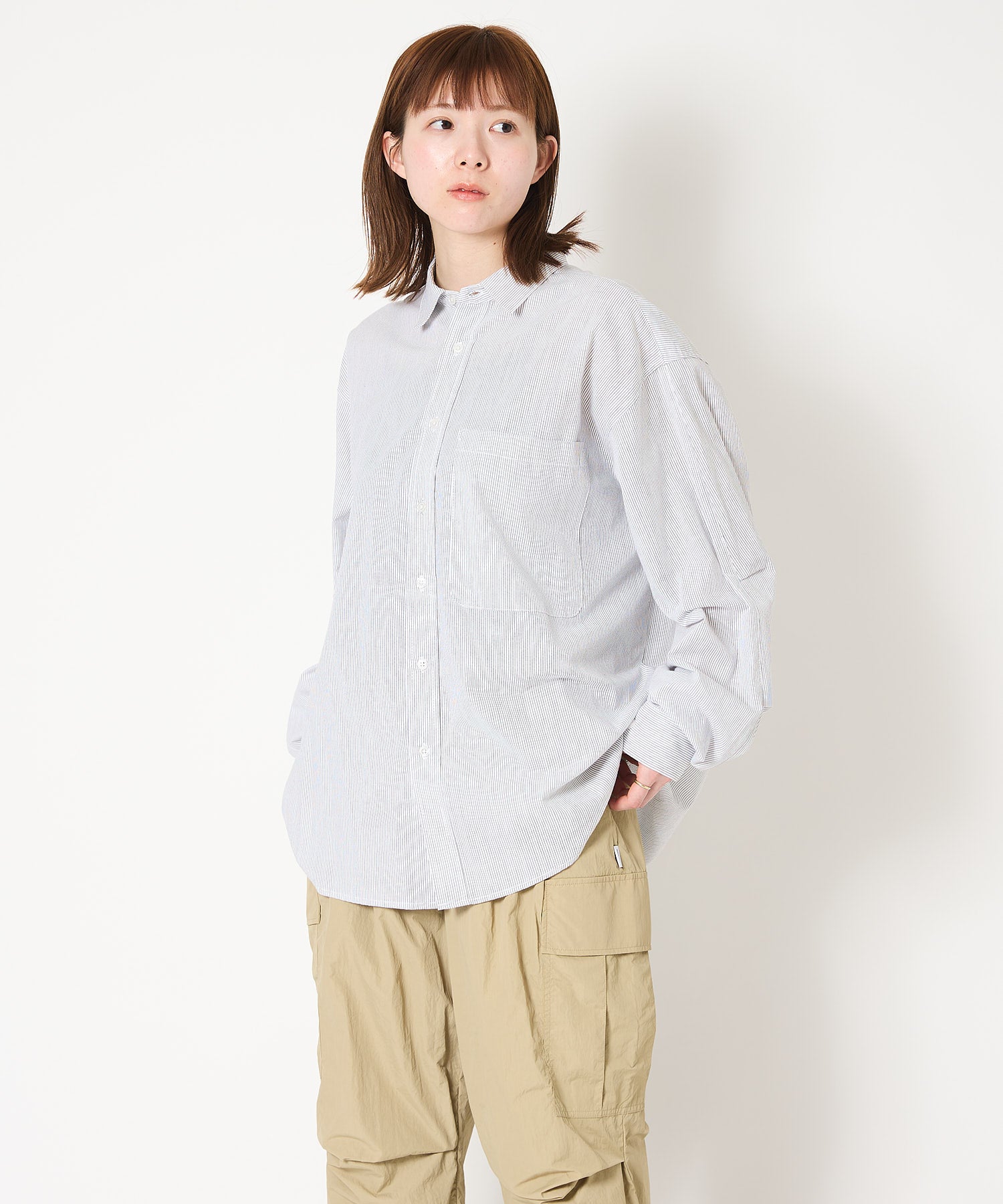 STRIPE TECH SHIRT L/S