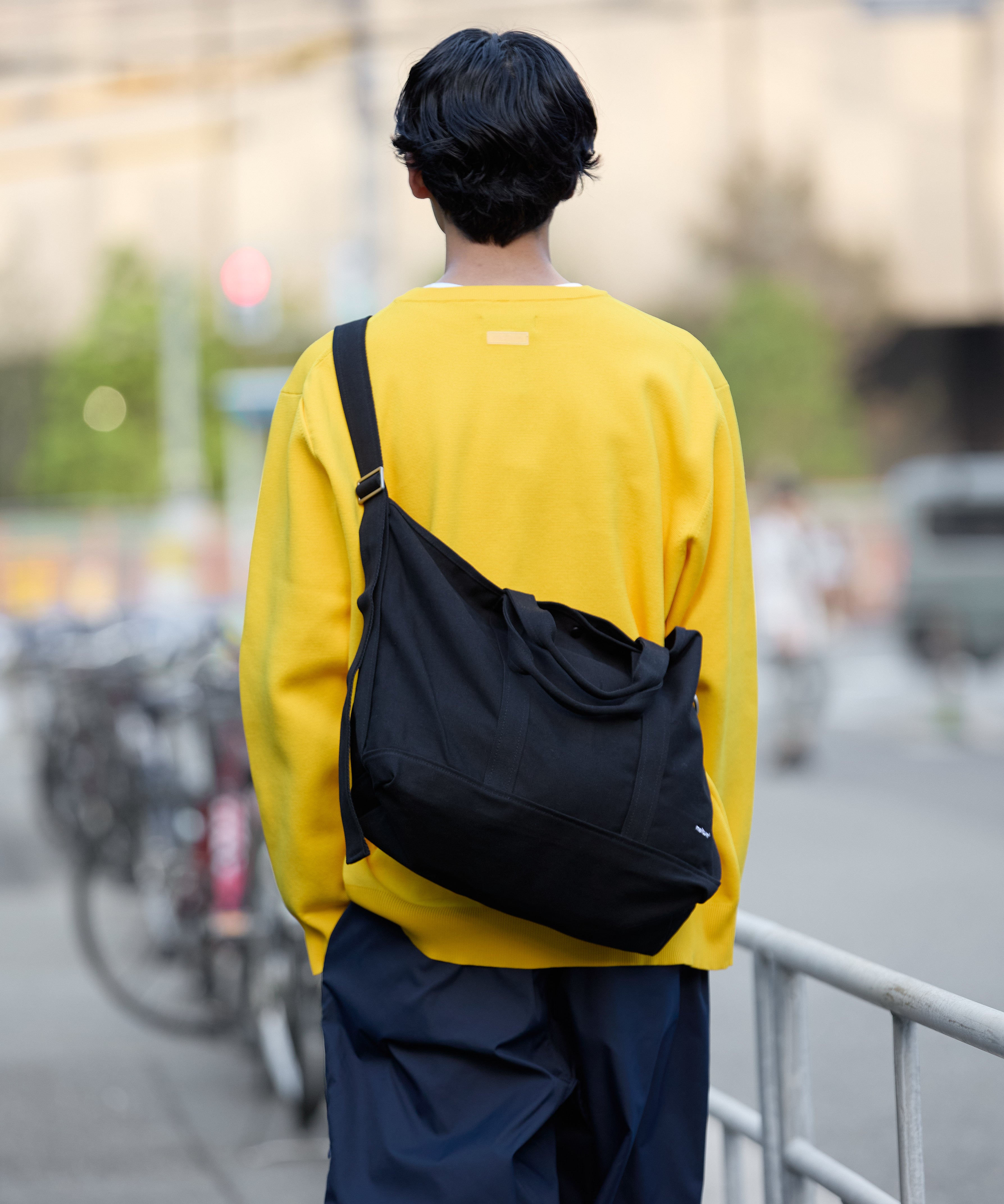 2WAY CANVAS TOTE  BAG【BLACK】