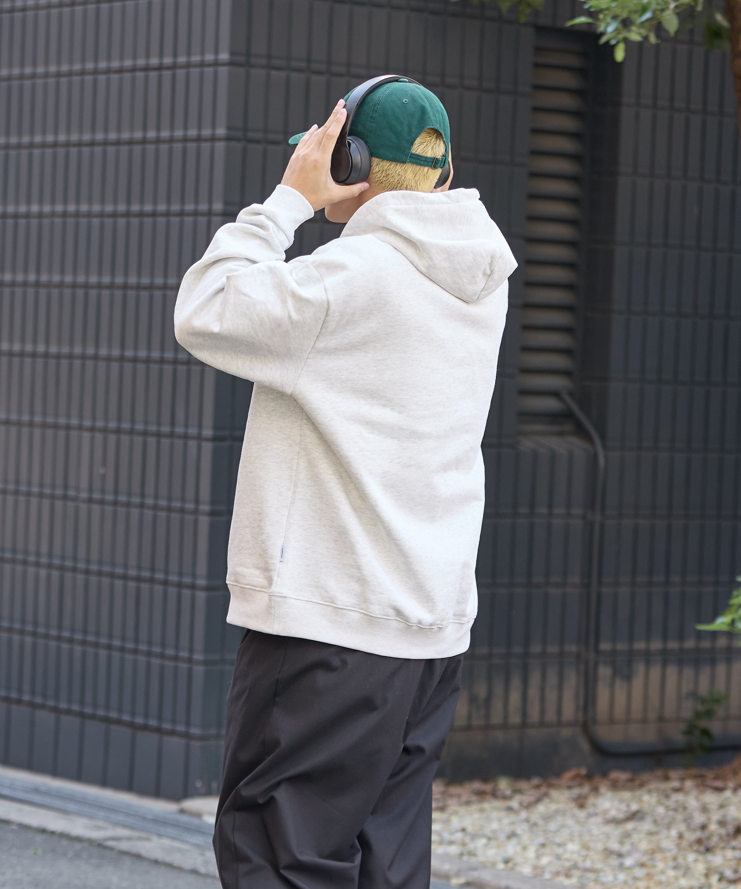 US COTTON HEAVEY SWEAT HOODIE【ASH】