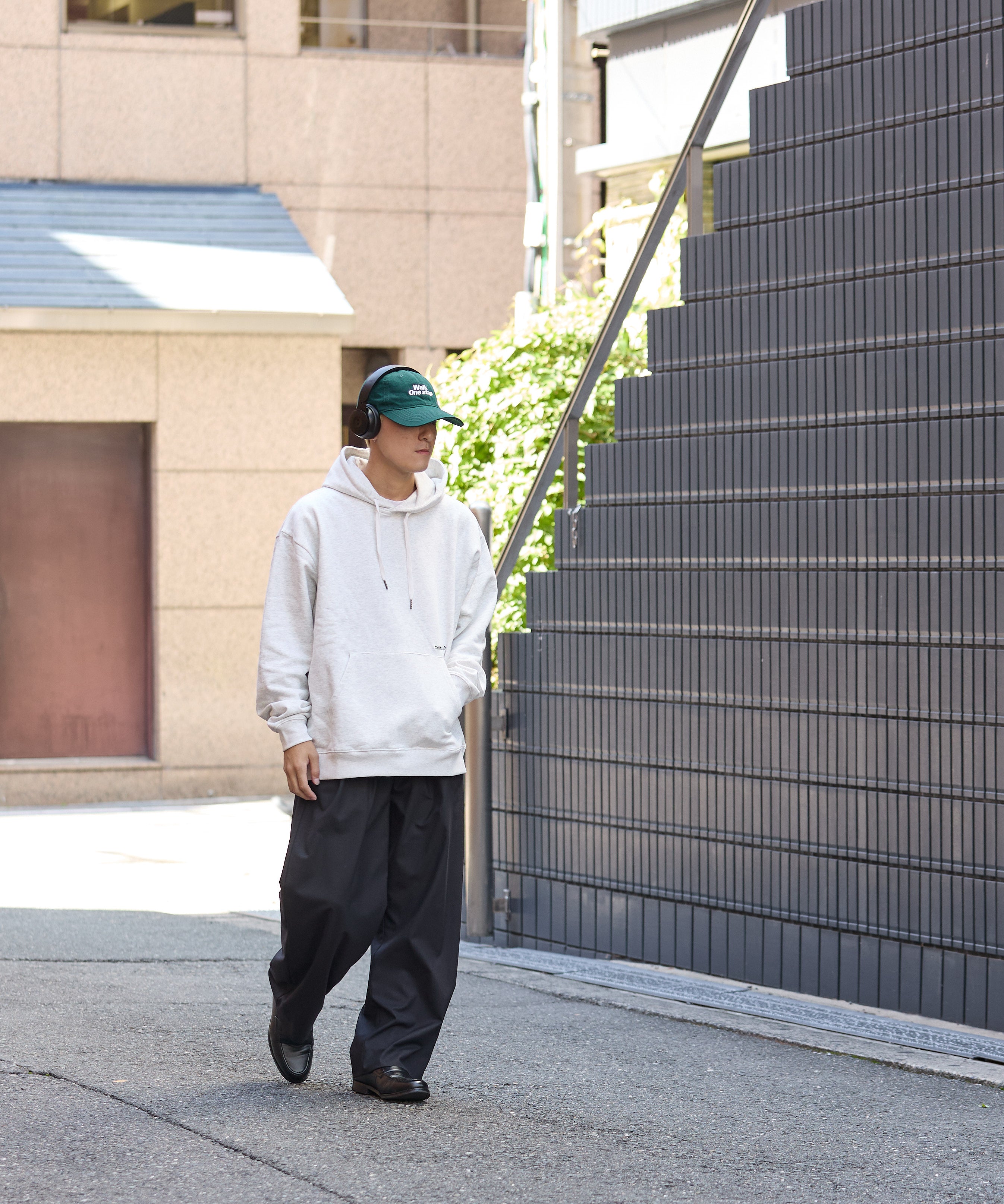 US COTTON HEAVEY SWEAT HOODIE【ASH】