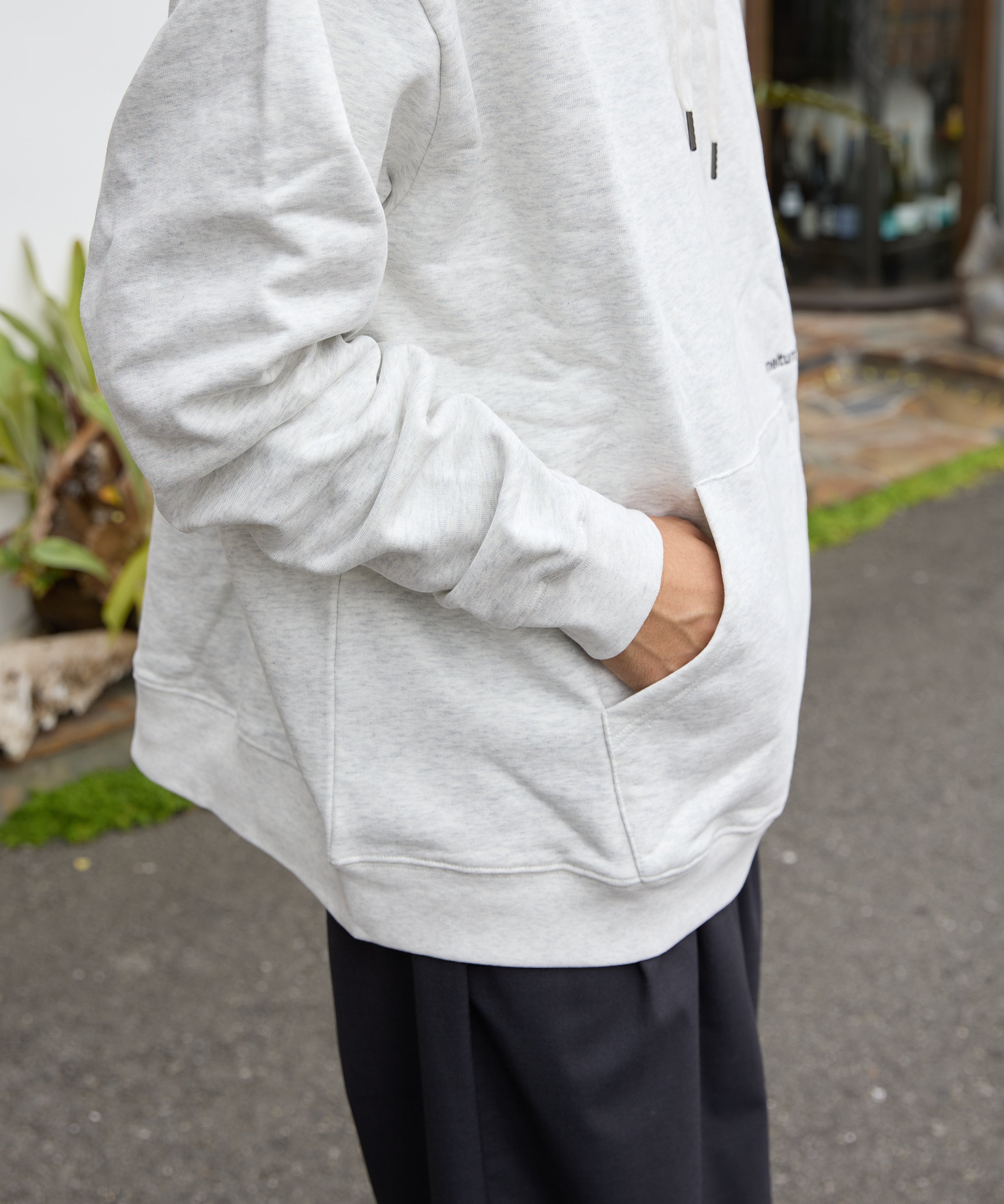 US COTTON HEAVEY SWEAT HOODIE【ASH】