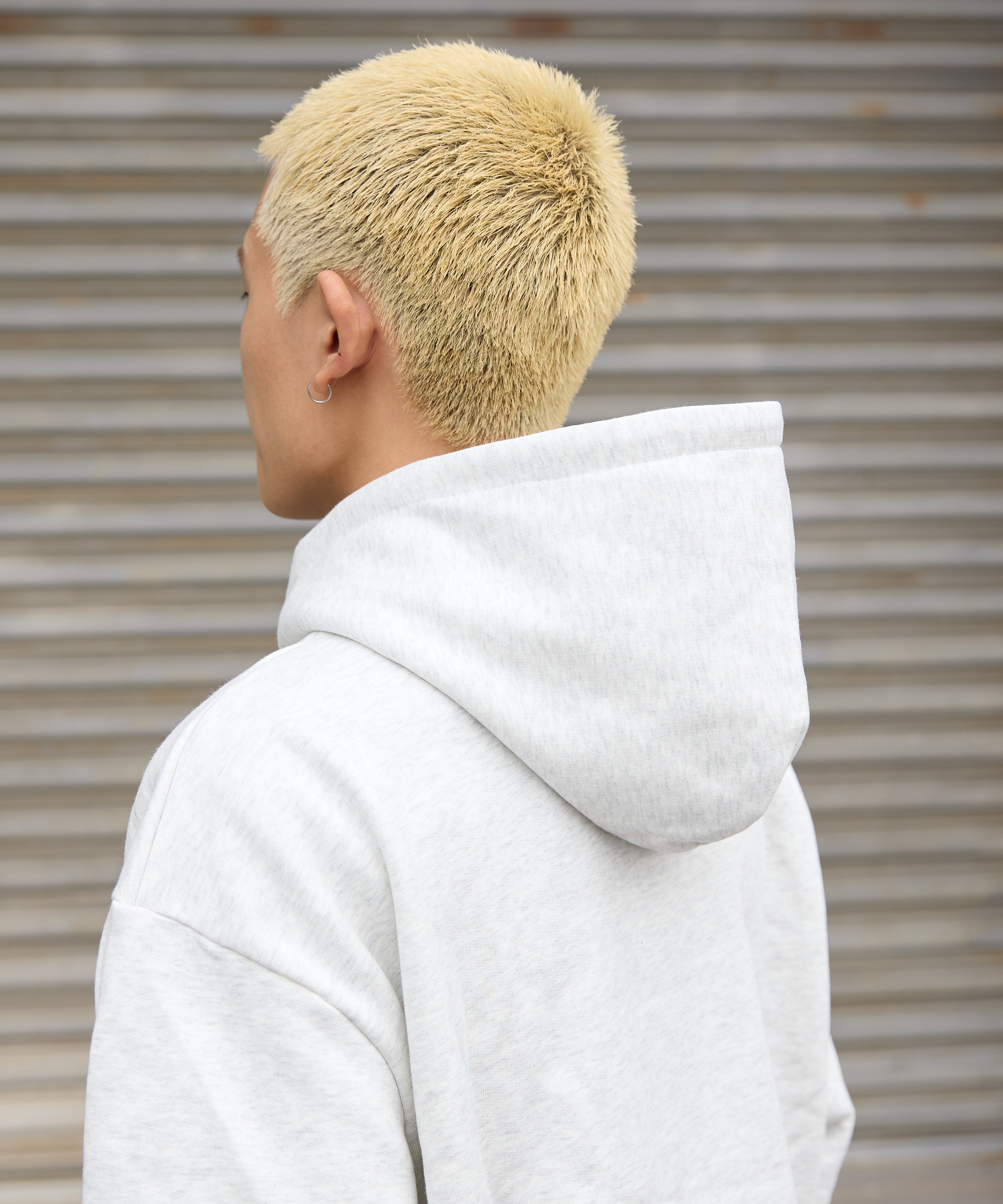 US COTTON HEAVEY SWEAT HOODIE【ASH】