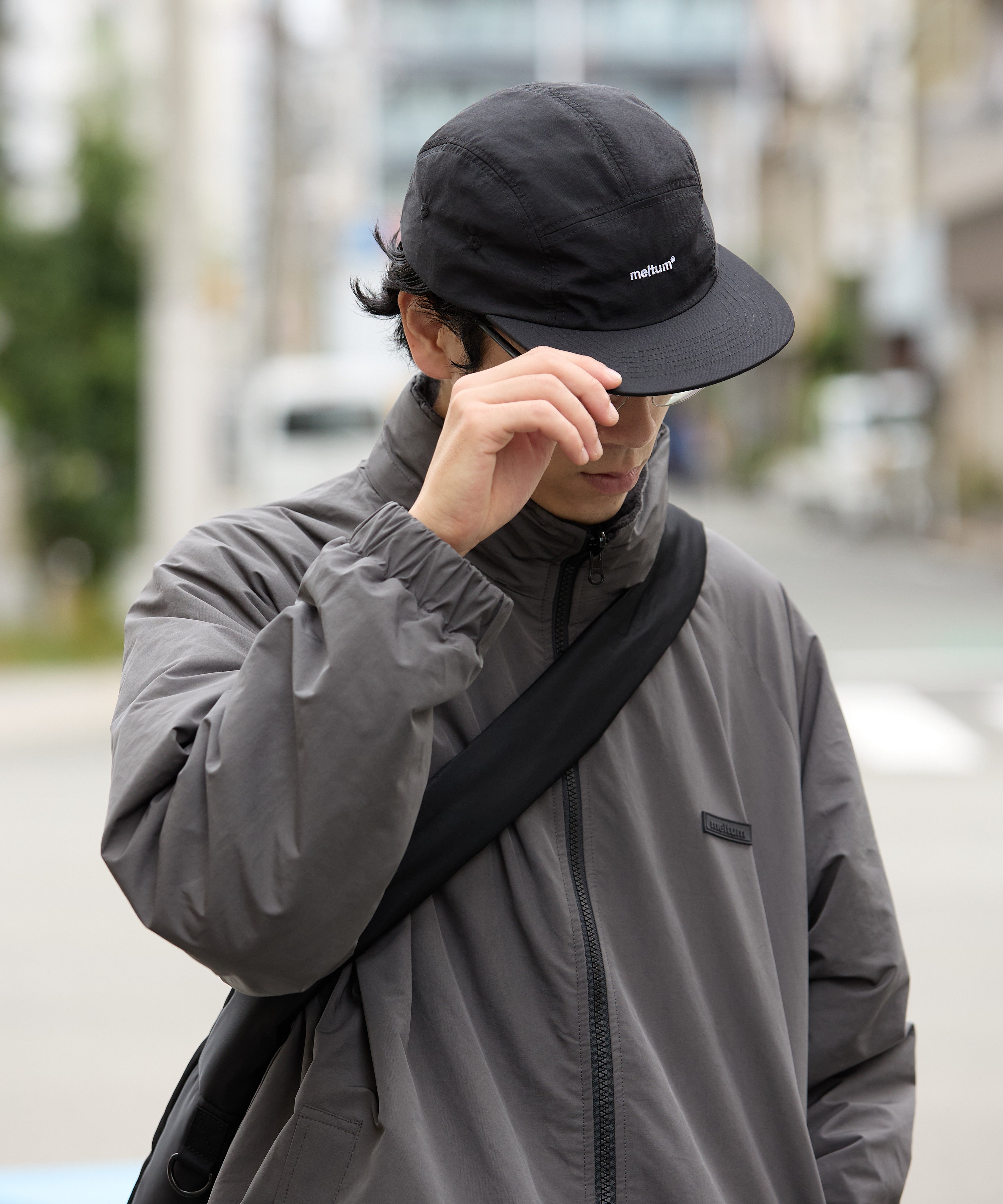 EMBROIDERY LOGO CAP【BLACK】