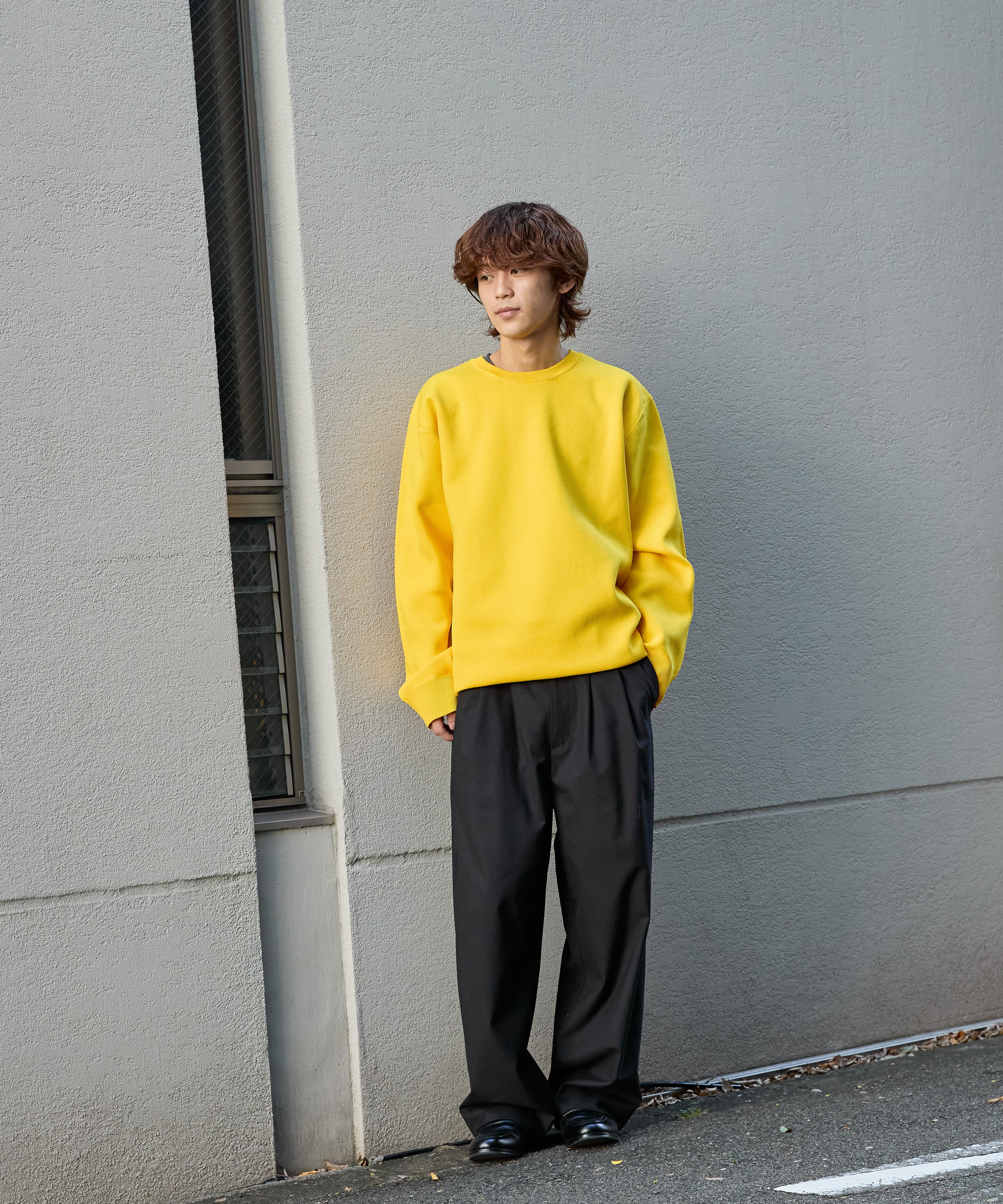 WORK EASY SLACKS【BLACK】