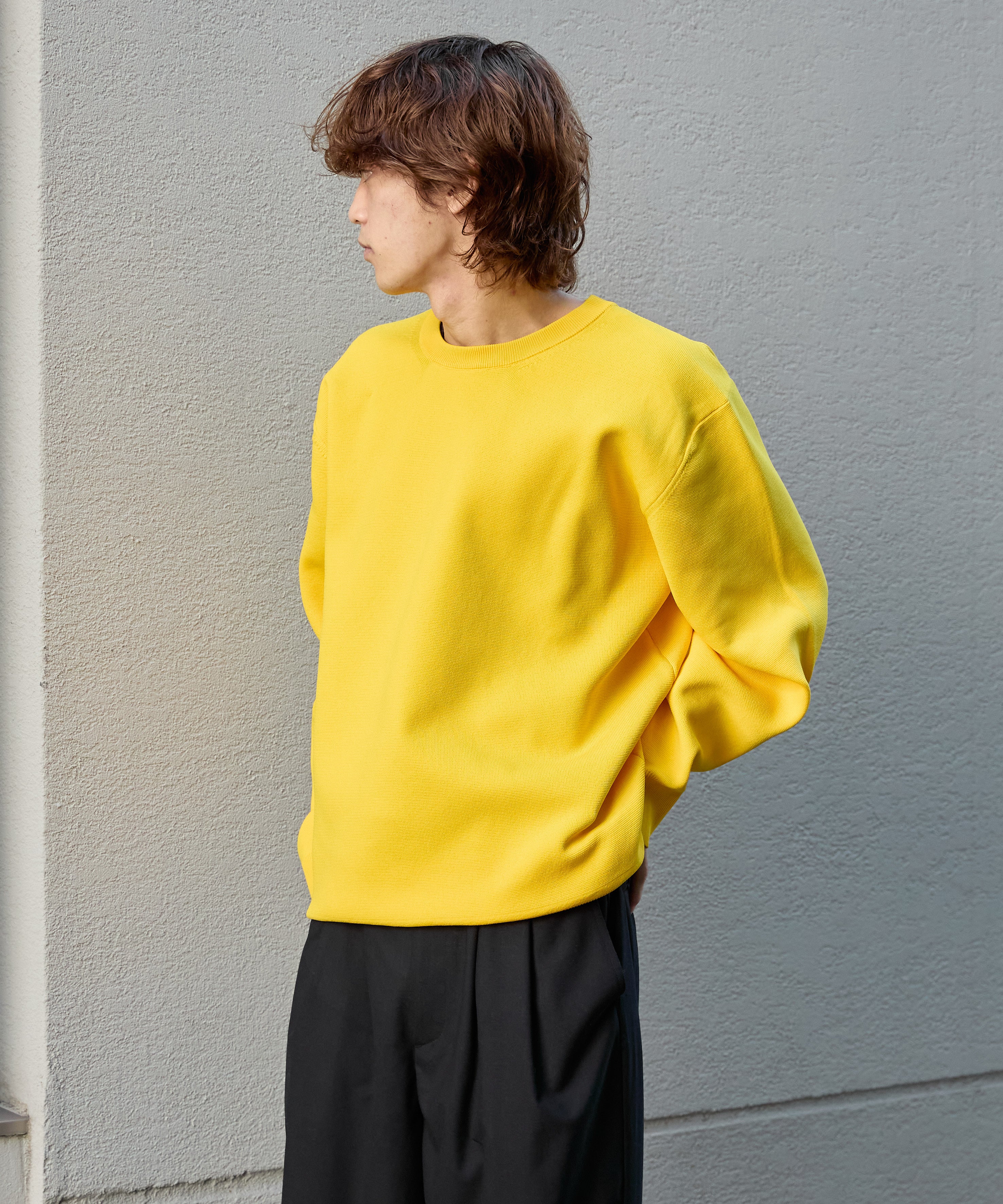 MILANO CREWNECK KNIT【YELLOW】