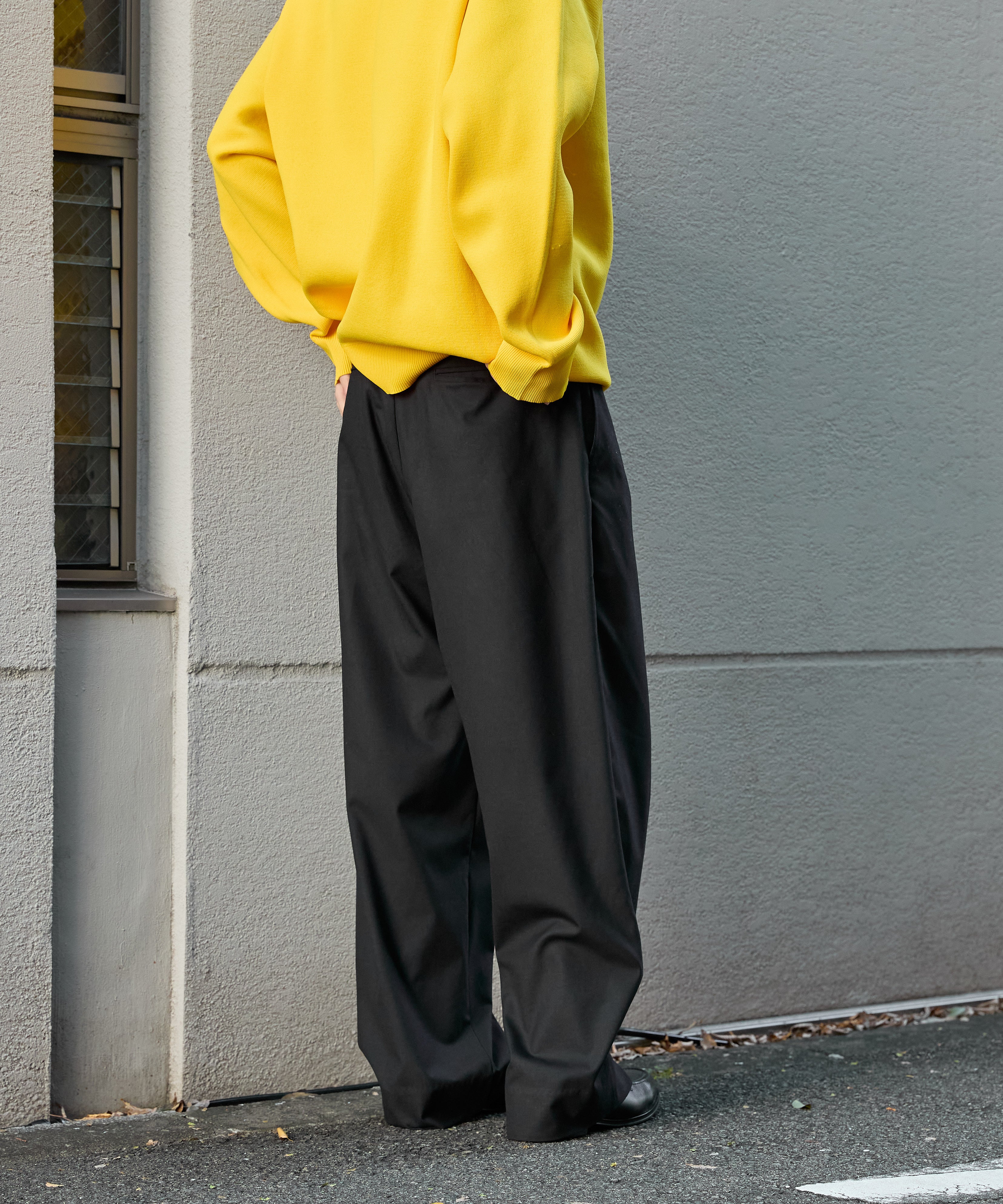 WORK EASY SLACKS【BLACK】