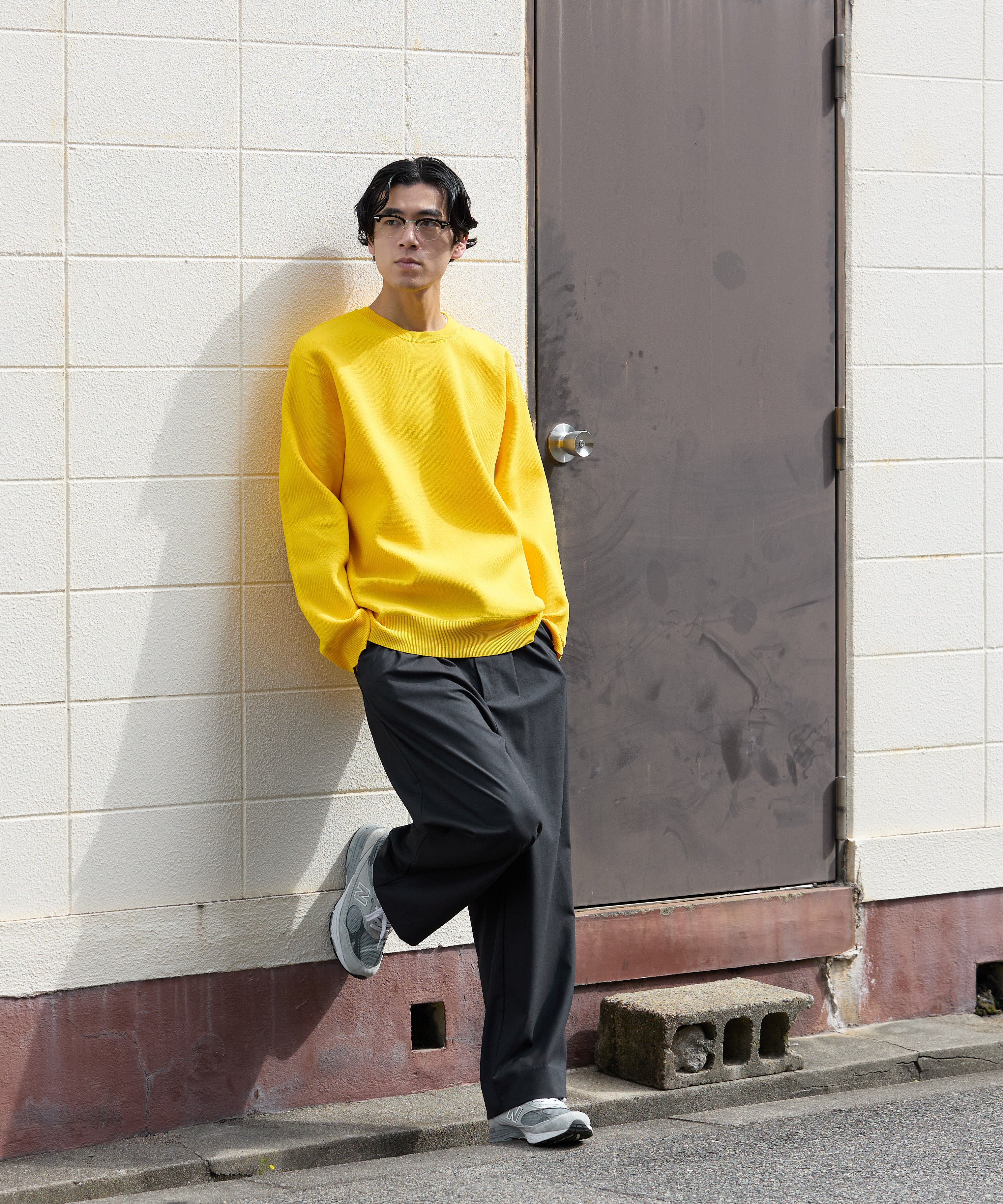 MILANO CREWNECK KNIT【YELLOW】