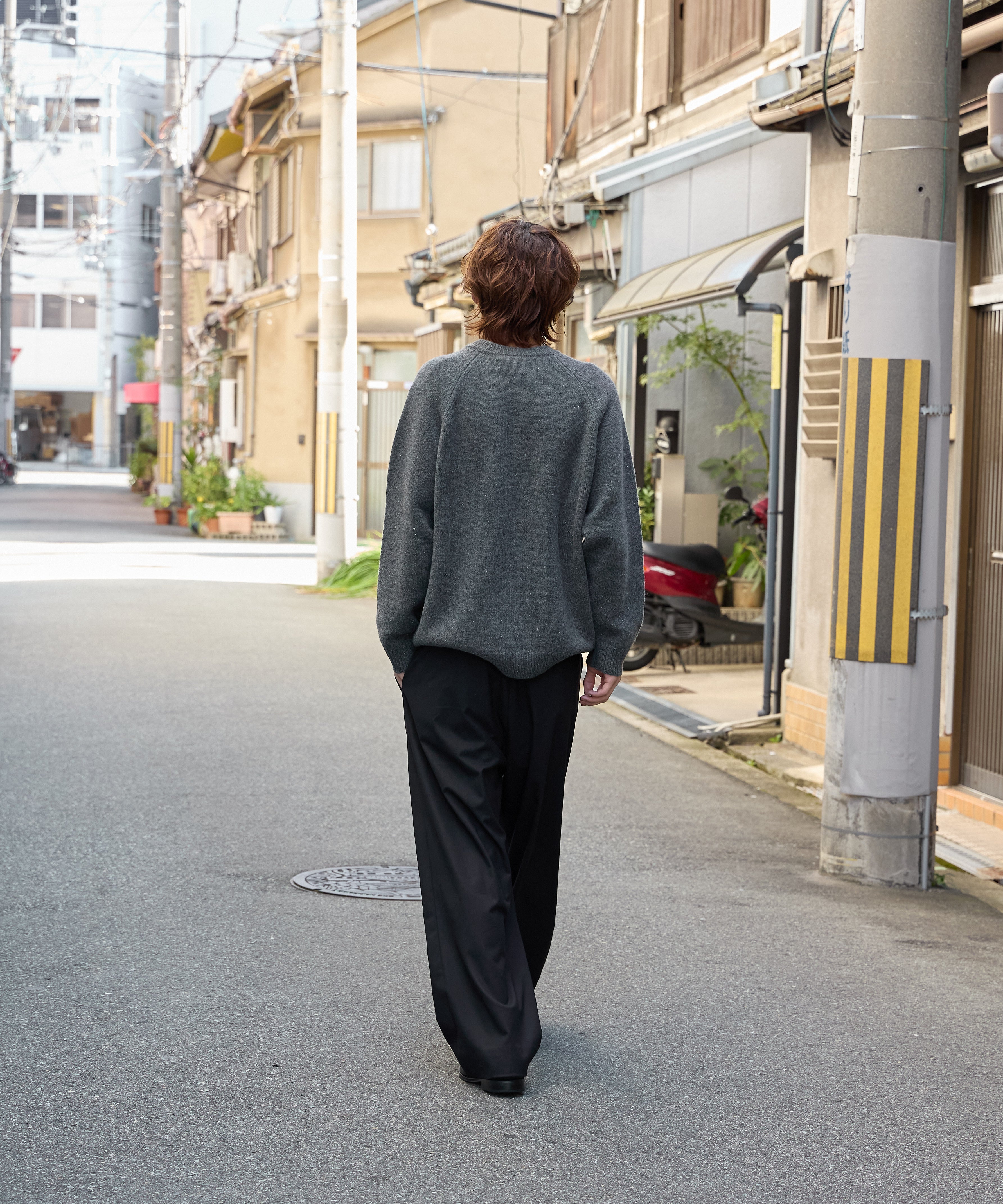 WORK EASY SLACKS【BLACK】