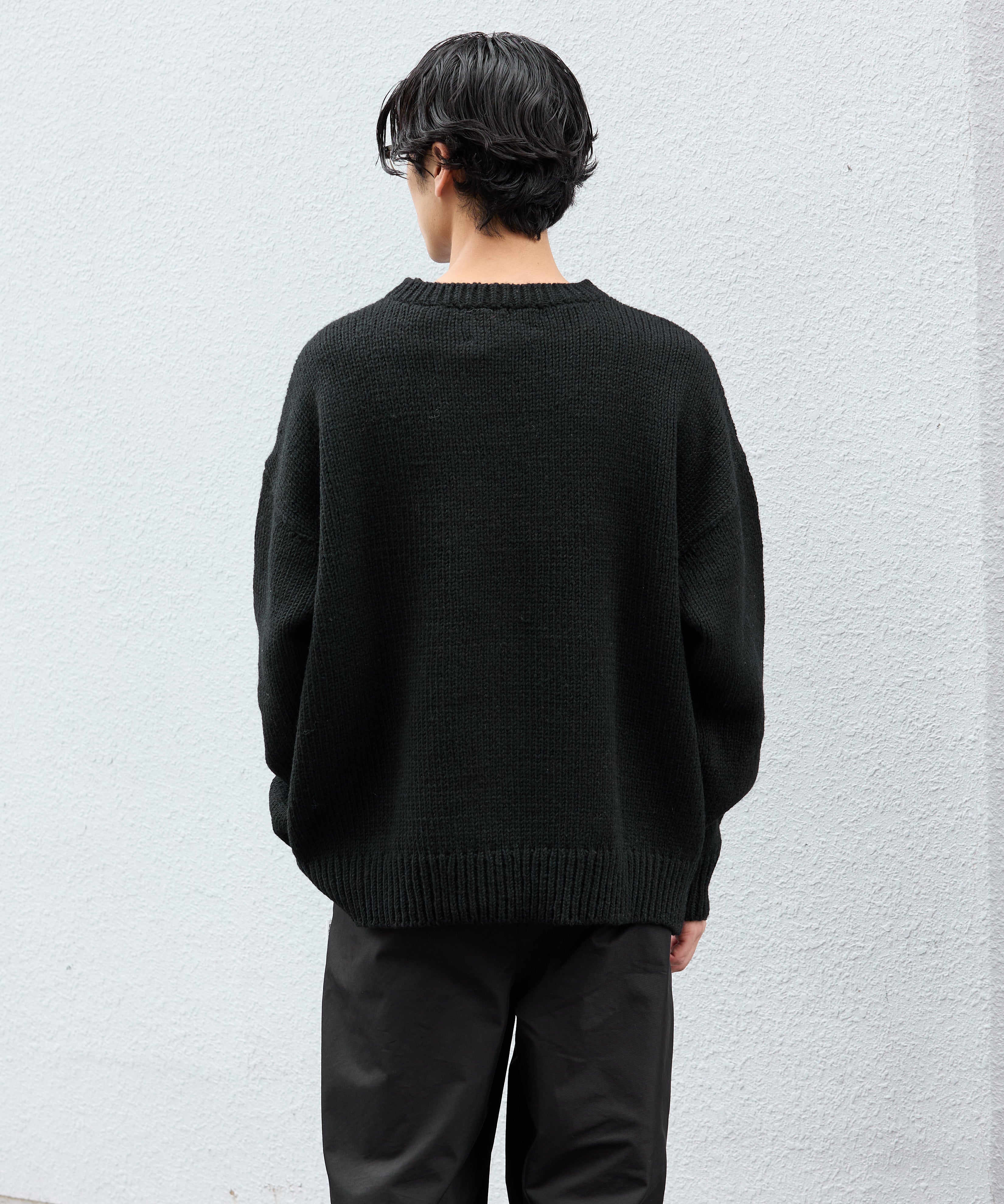 HAND KNIT (KNIT) 【BLACK】